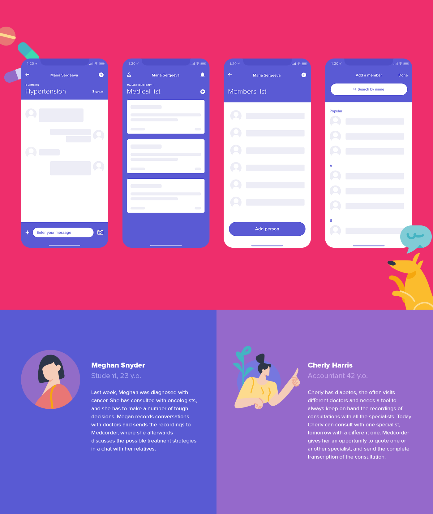 Medcorder App — Изображение №3 — Интерфейсы, Брендинг на Dprofile