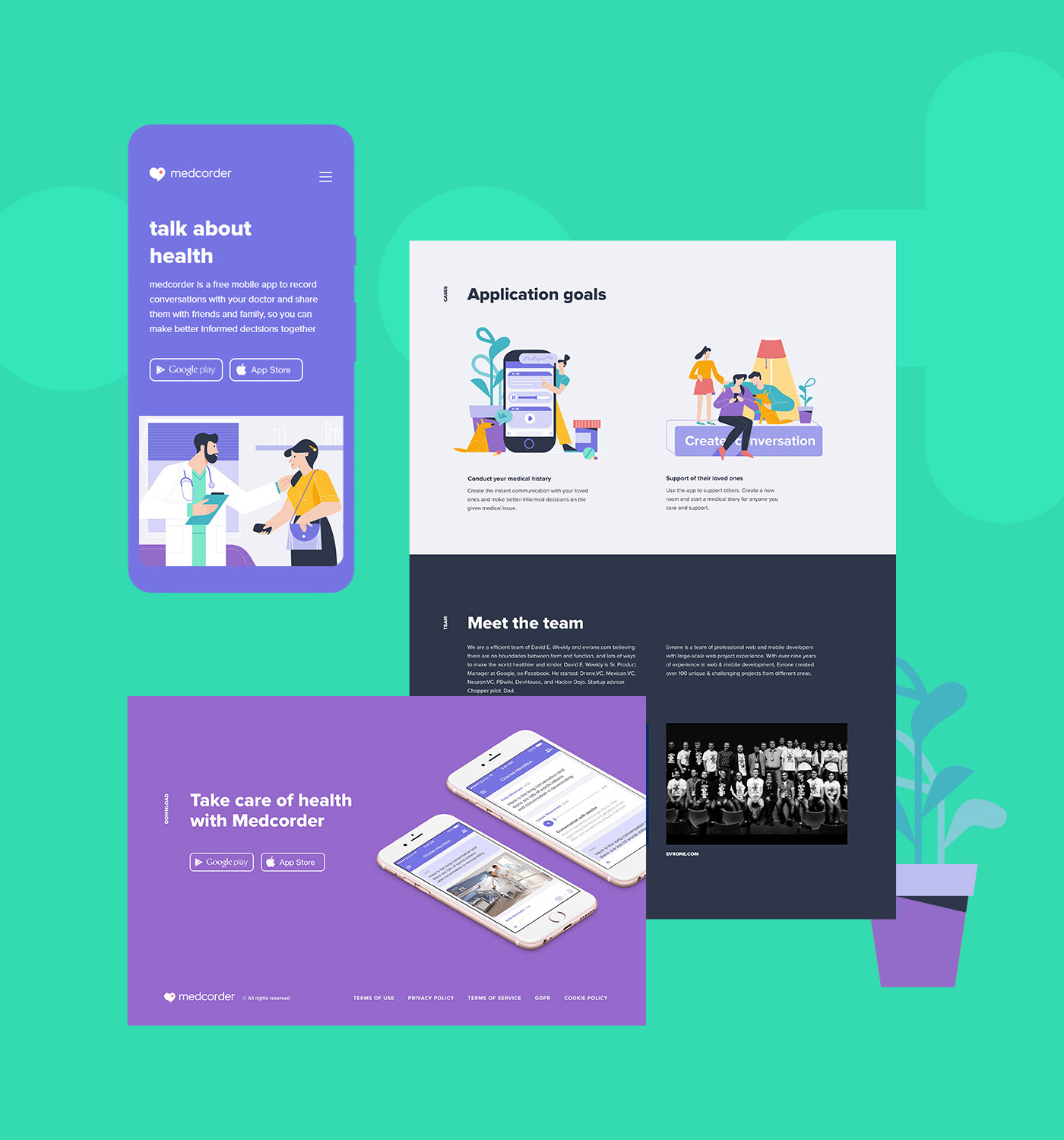 Medcorder App — Изображение №11 — Интерфейсы, Брендинг на Dprofile