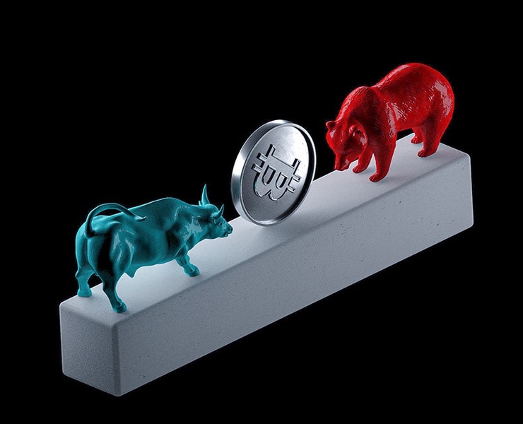 Bulls vs Bears — Интерфейсы, Иллюстрация на Dprofile