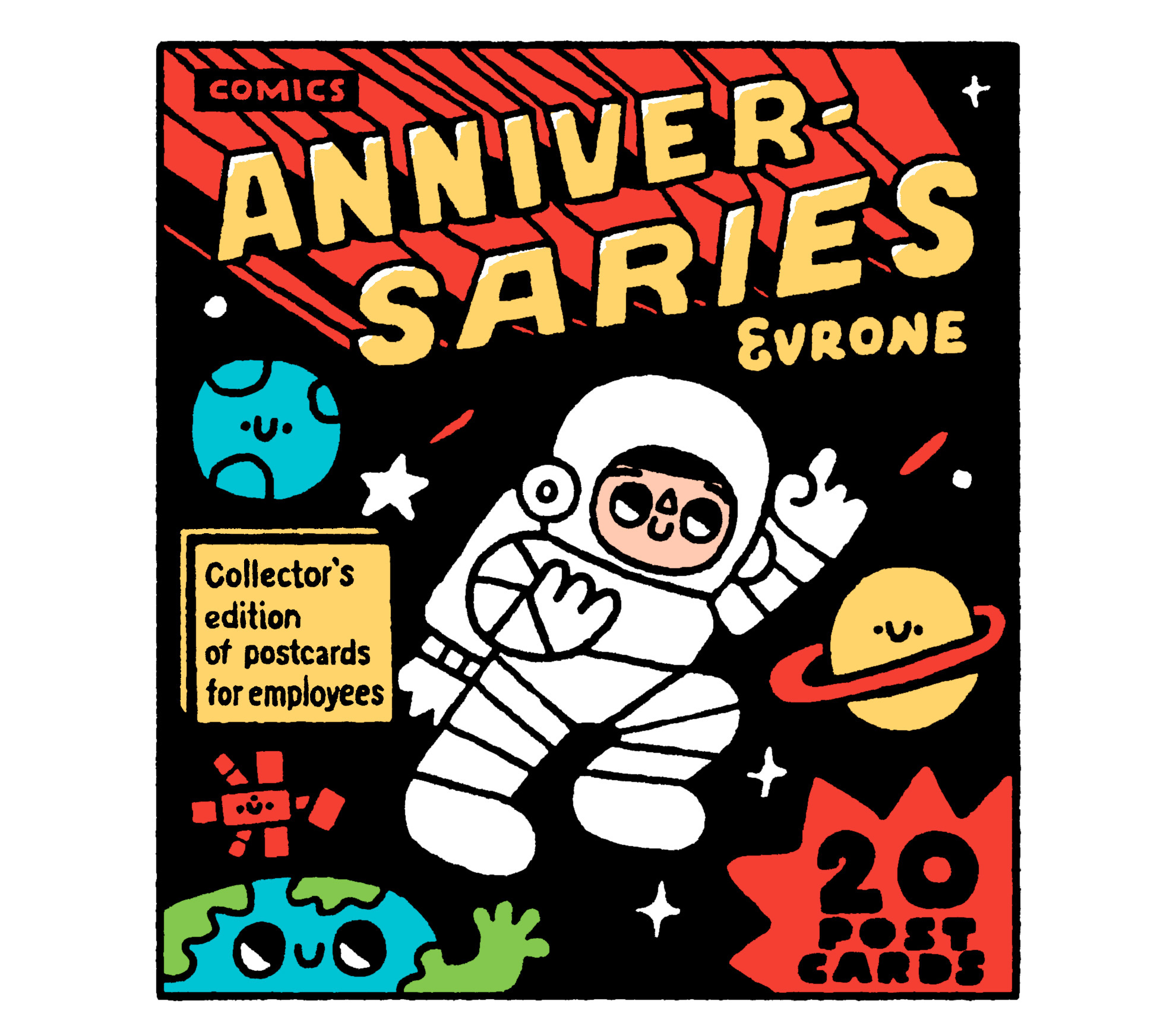 Evrone Annyversaries Postcards — Изображение №1 — Иллюстрация, Графика на Dprofile