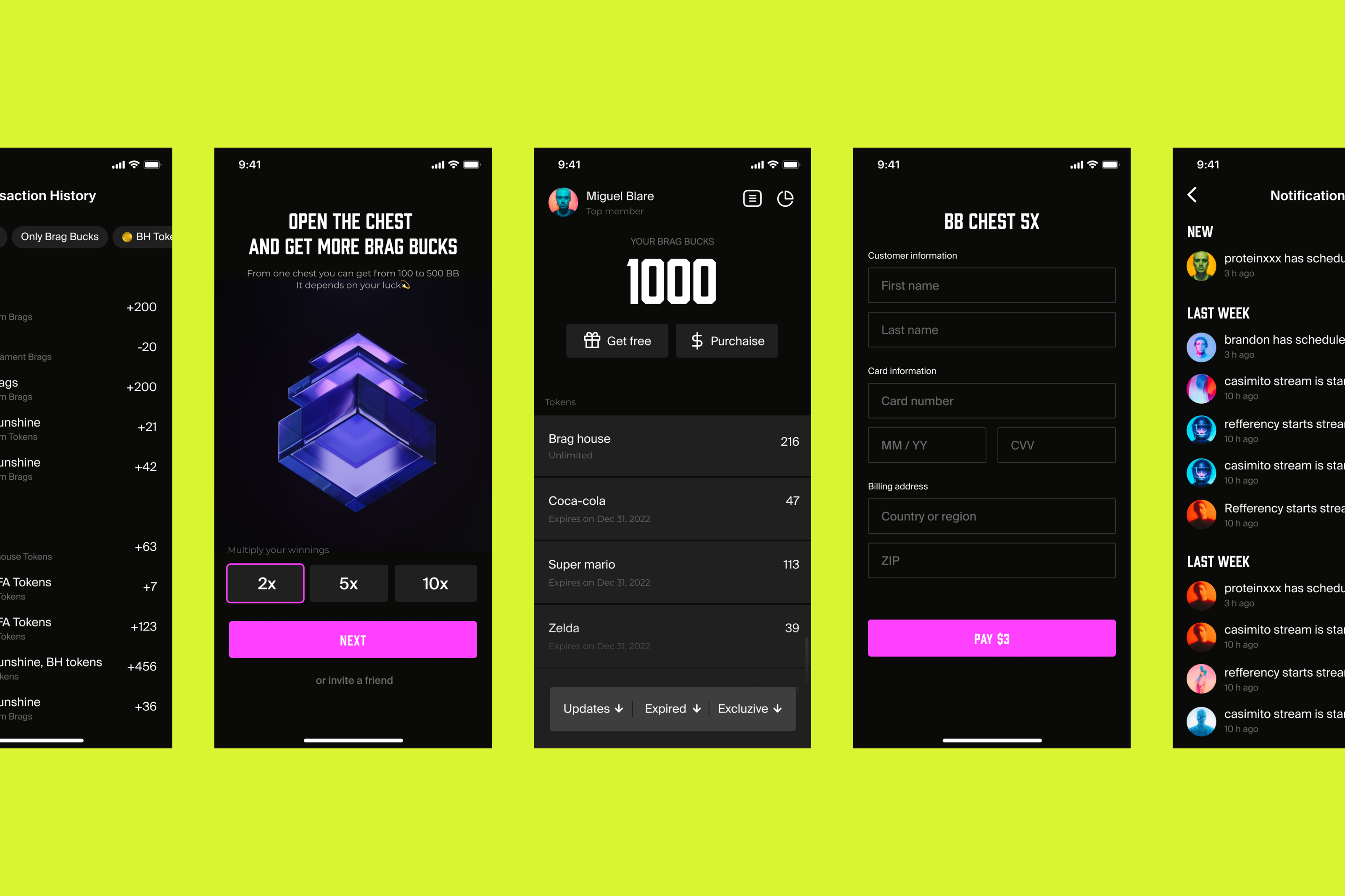Brag House eSports — Изображение №9 — Интерфейсы на Dprofile