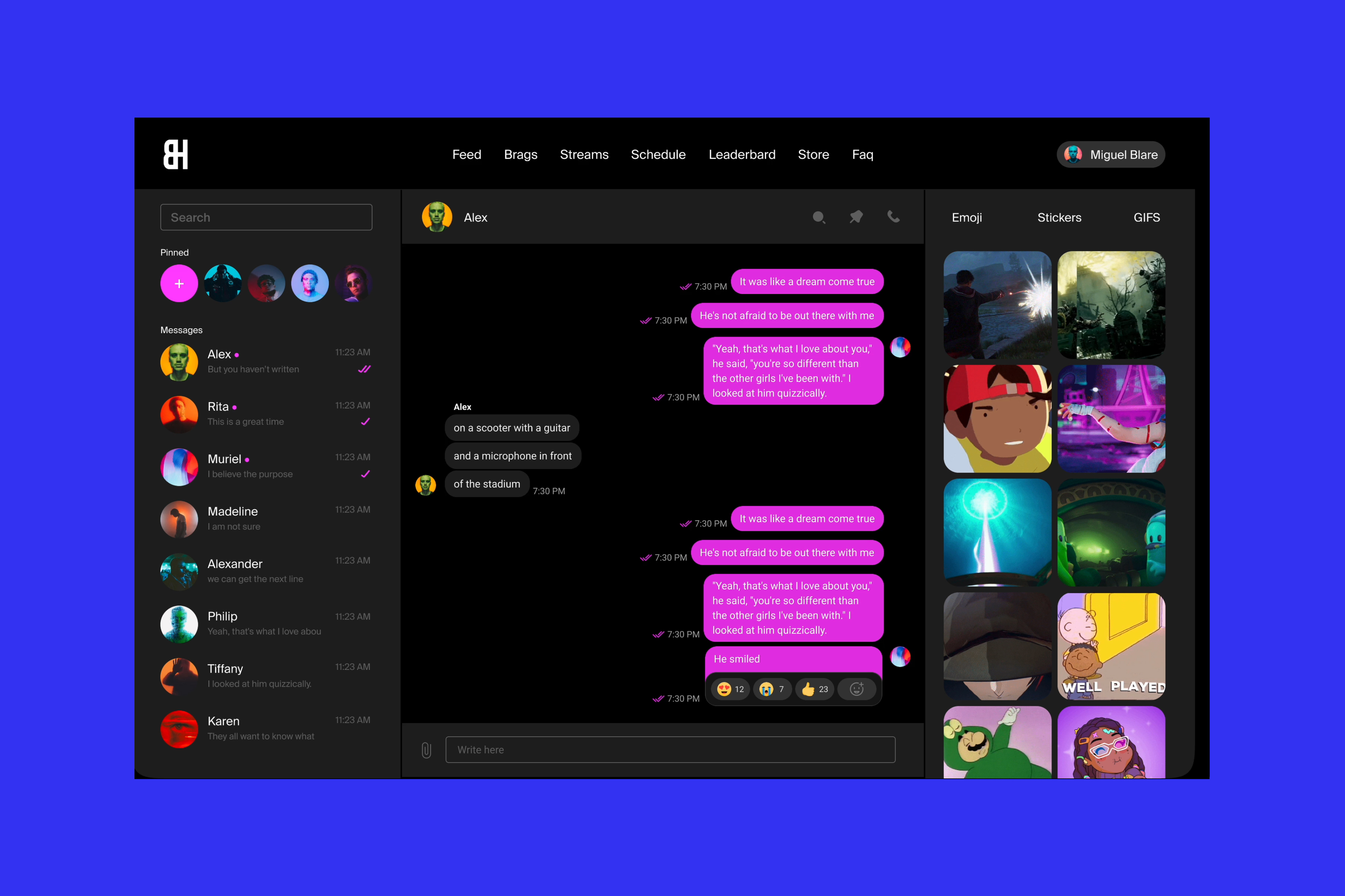 Brag House eSports — Изображение №4 — Интерфейсы на Dprofile