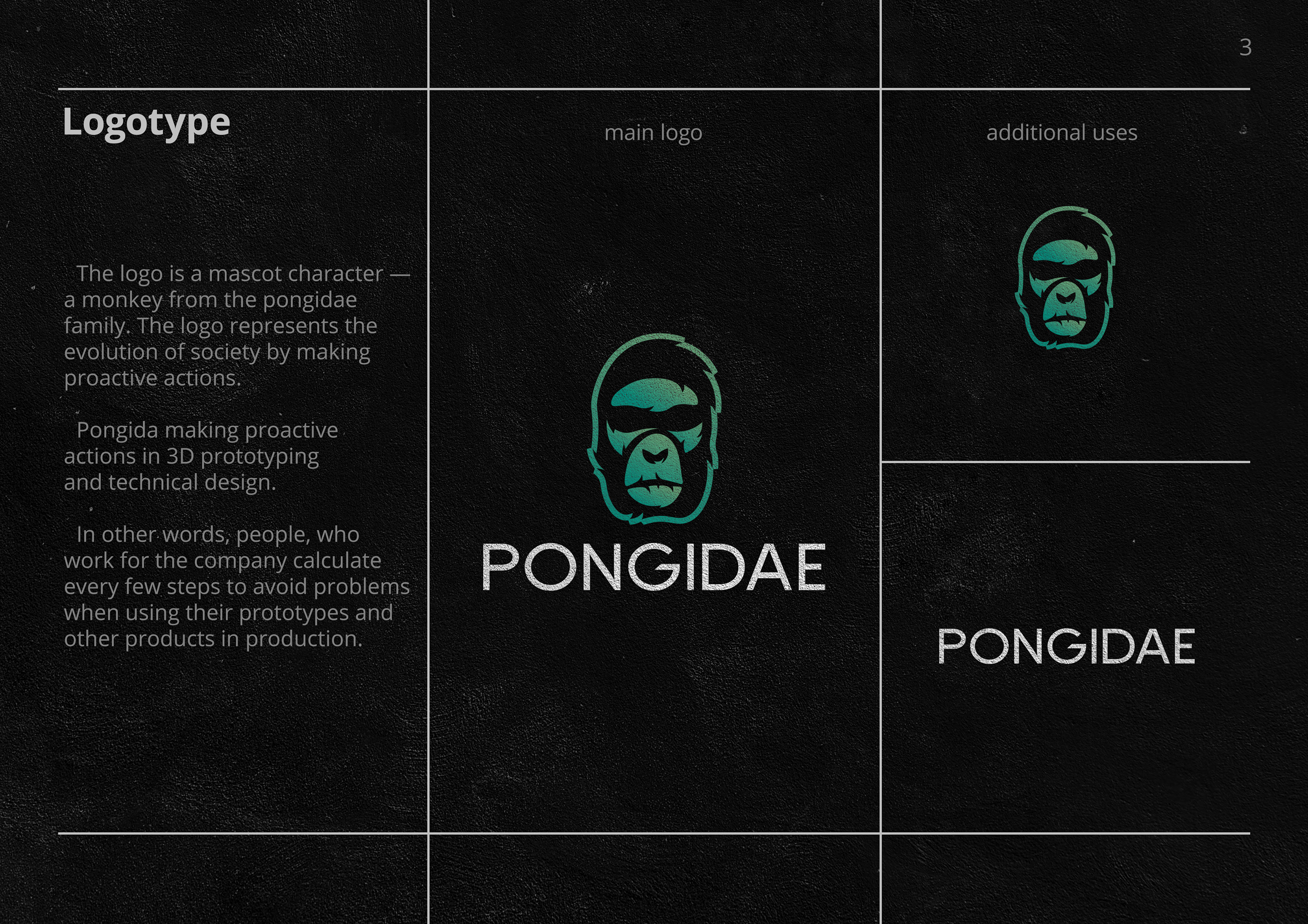 Pongidae Guideline — Изображение №12 — Брендинг, Графика на Dprofile
