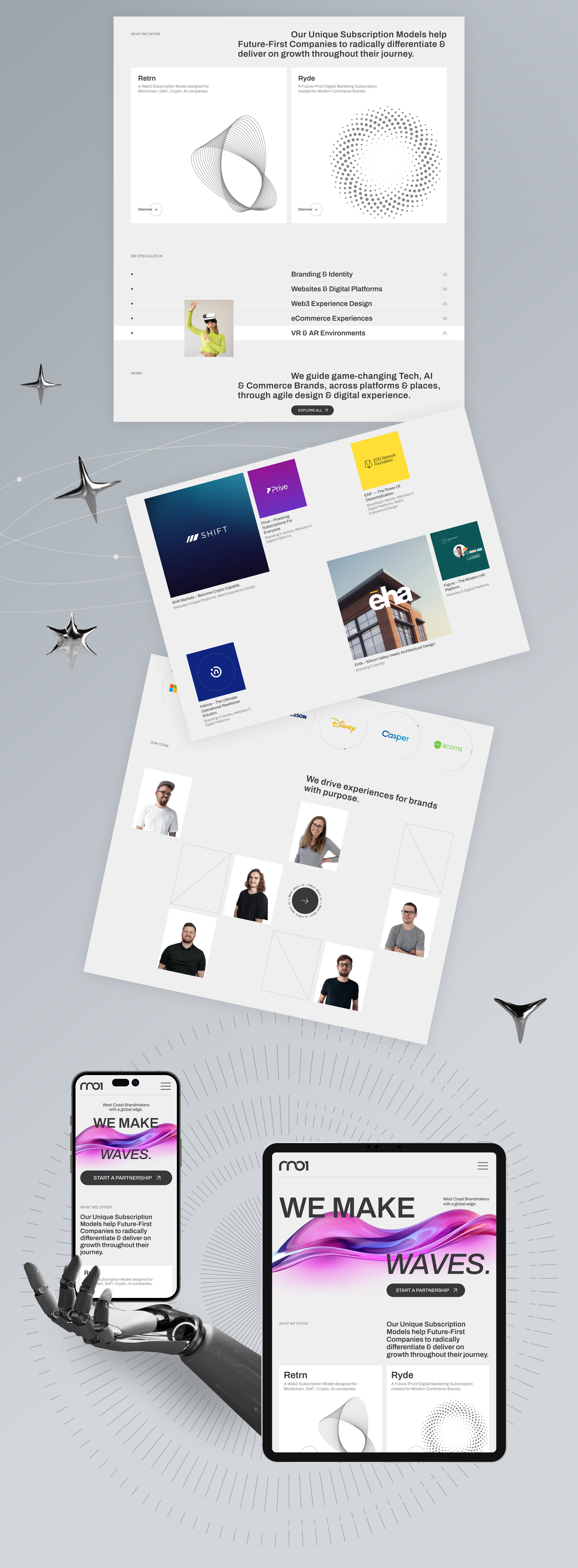 RNO1 – Studio Website Design — Изображение №2 — Интерфейсы на Dprofile