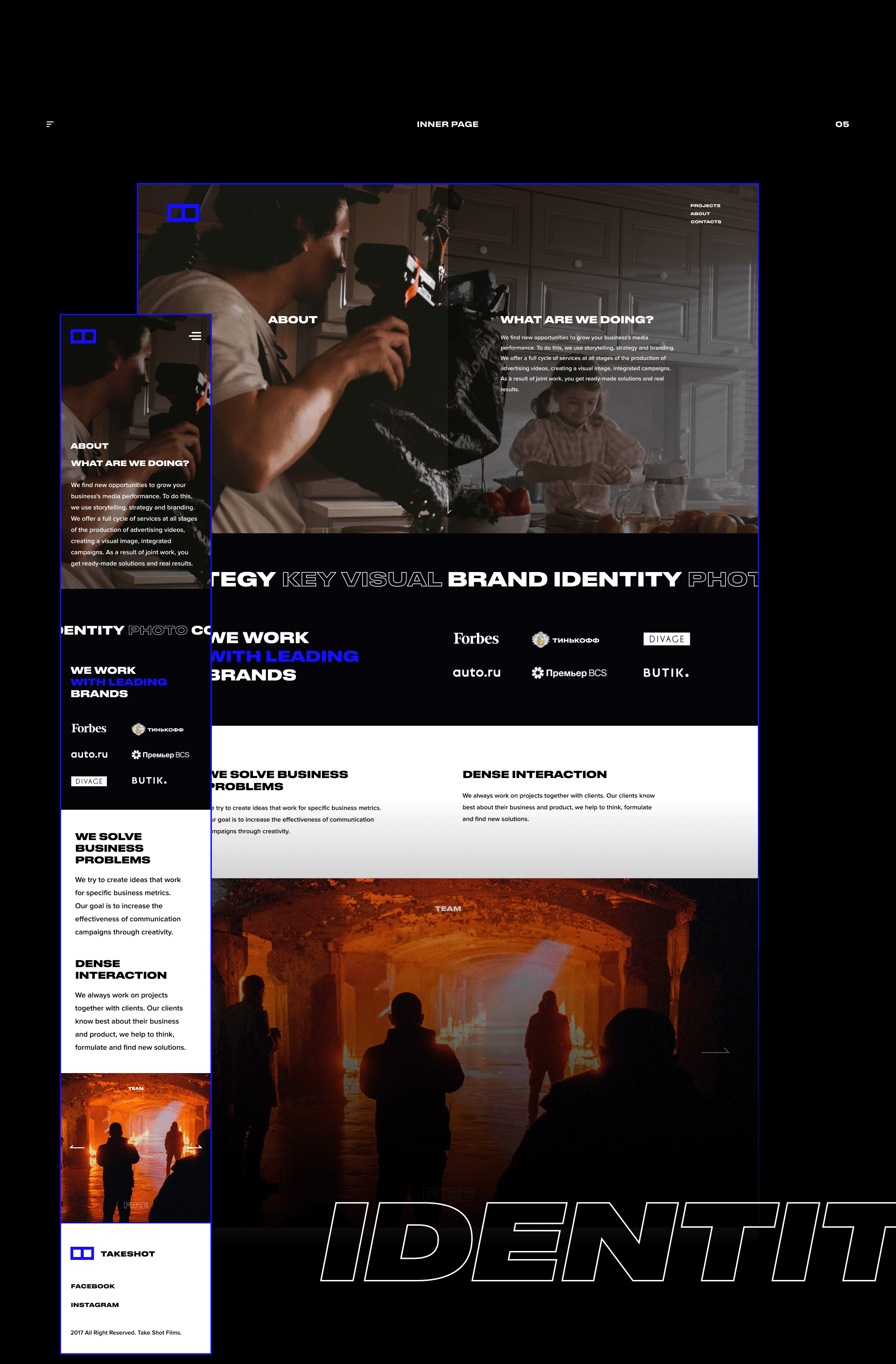 Takeshot Production — Website — Изображение №7 — Интерфейсы, Графика, Анимация на Dprofile