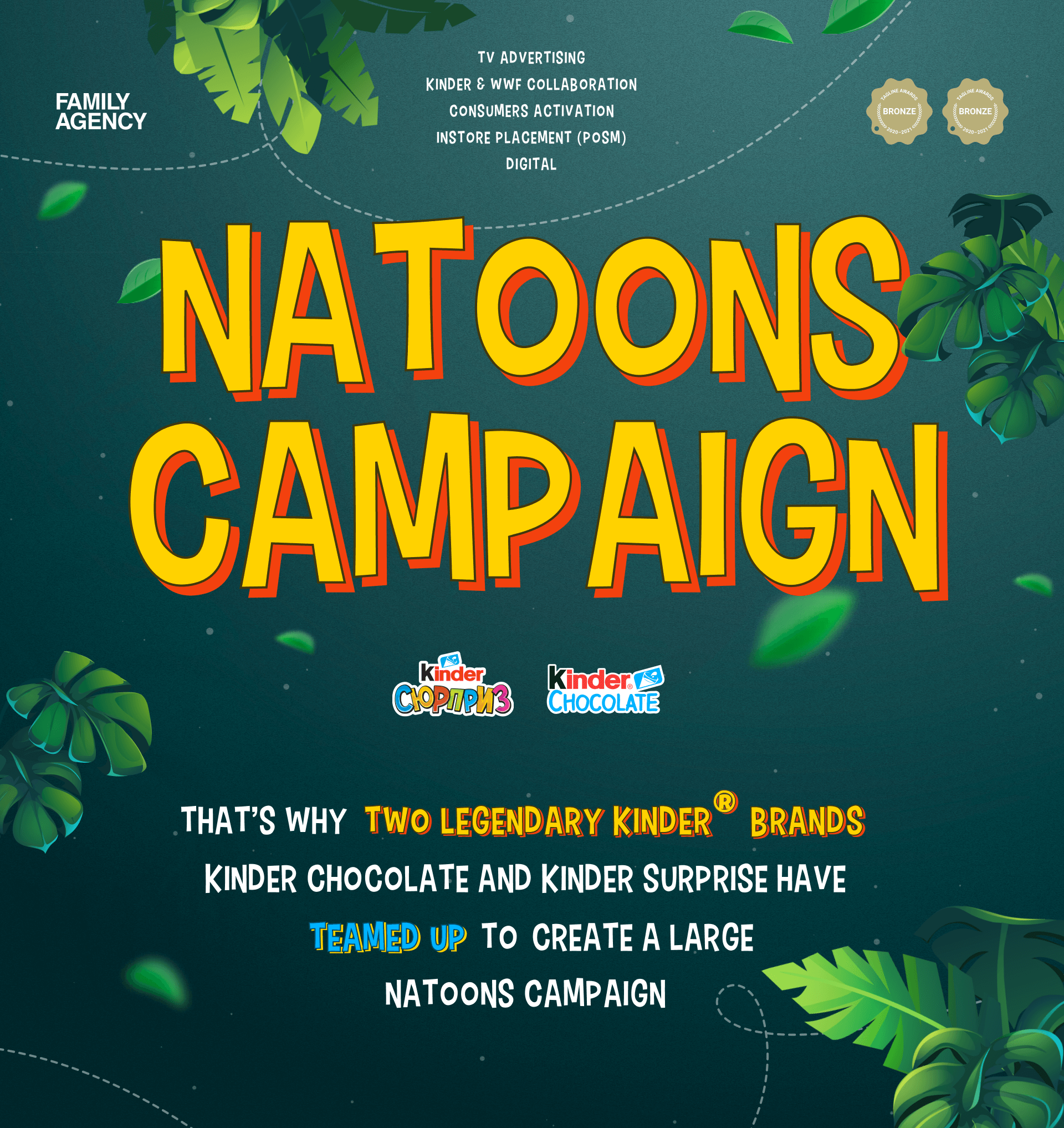 KINDER NATOONS CAMPAIGN — Изображение №1 — Интерфейсы, Брендинг, Иллюстрация на Dprofile