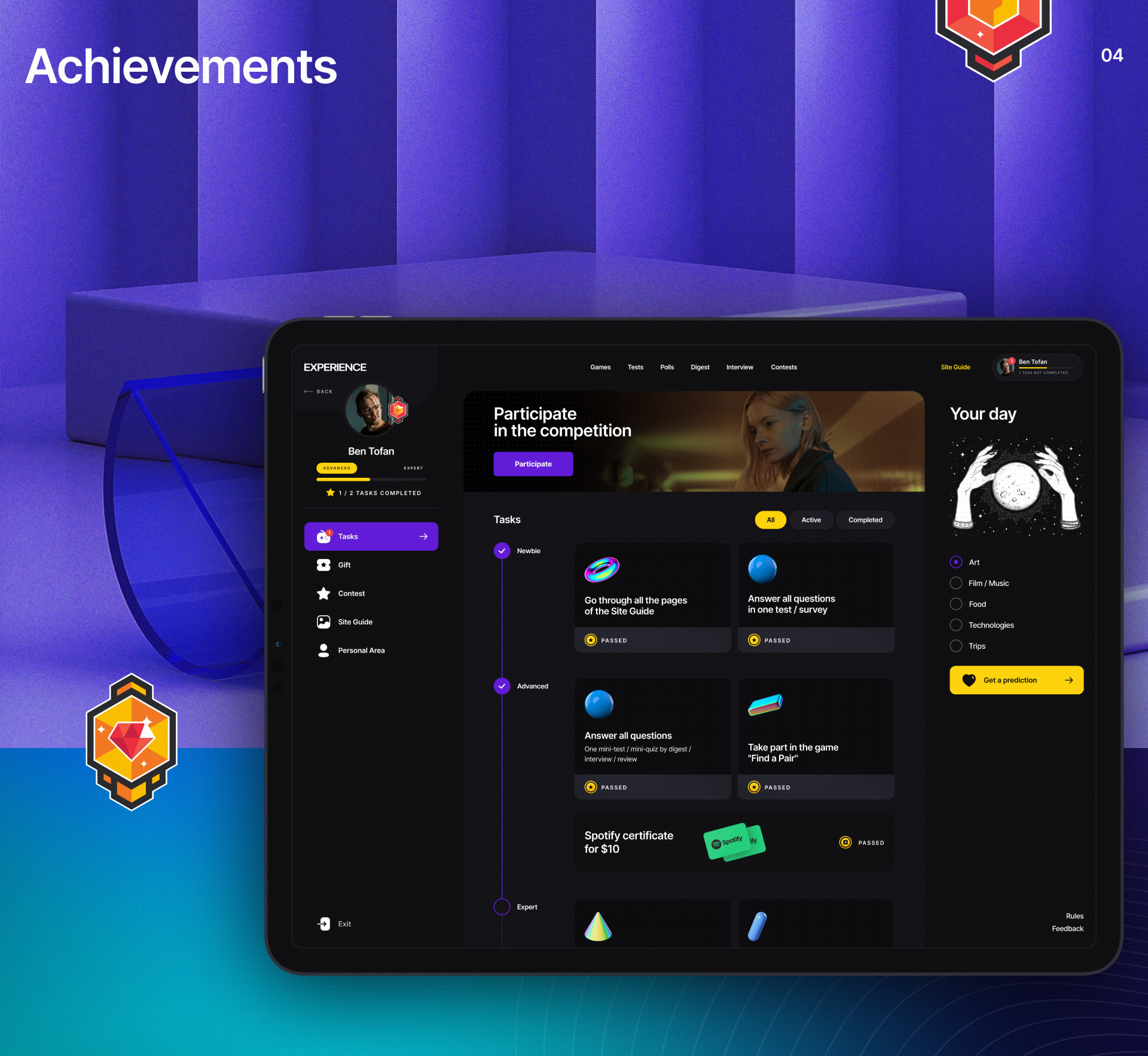 Experience — UX/UI — Изображение №11 — Интерфейсы, Графика на Dprofile