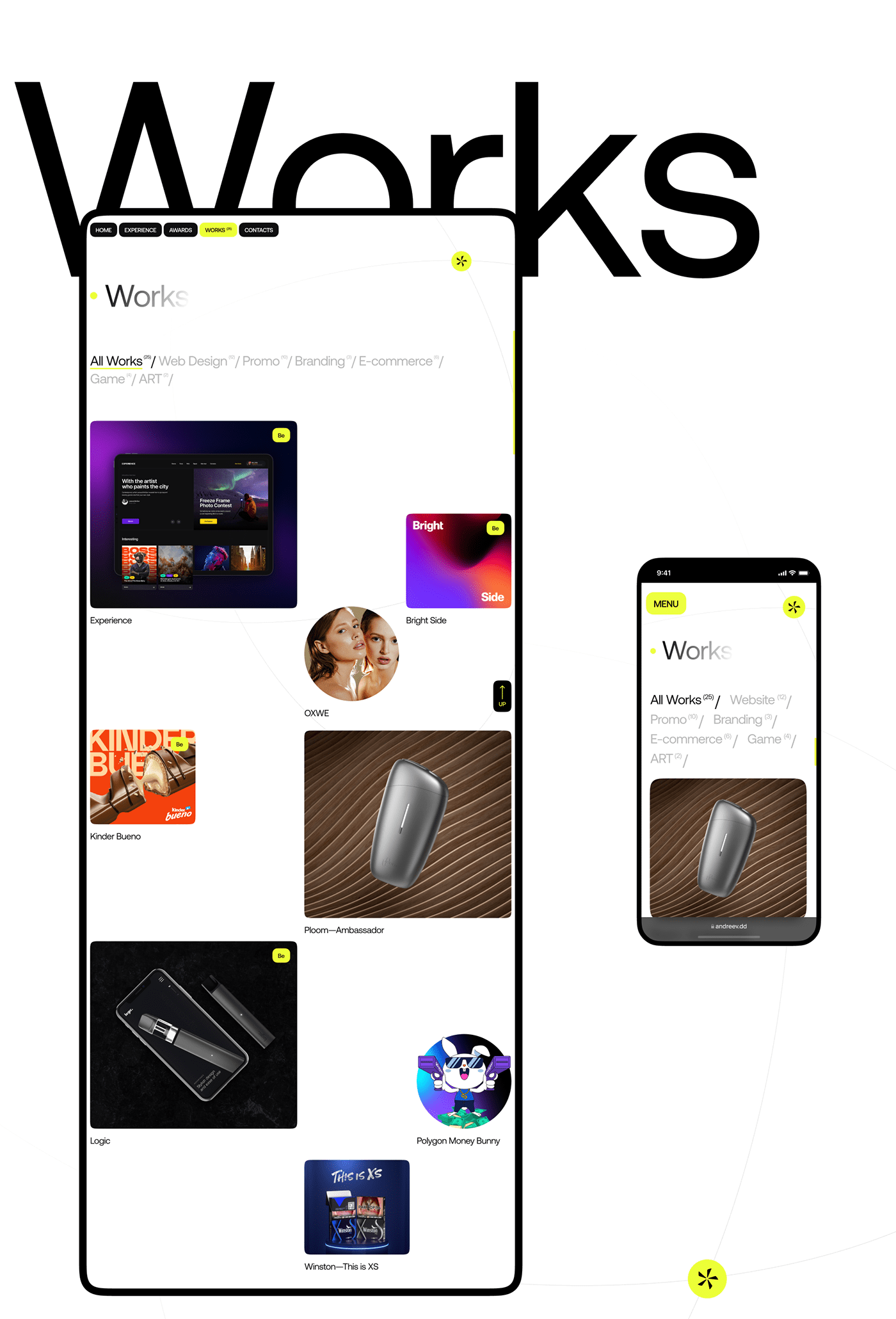 Andreev Denis — Portfolio 2.0 — Изображение №4 — Интерфейсы, Брендинг на Dprofile