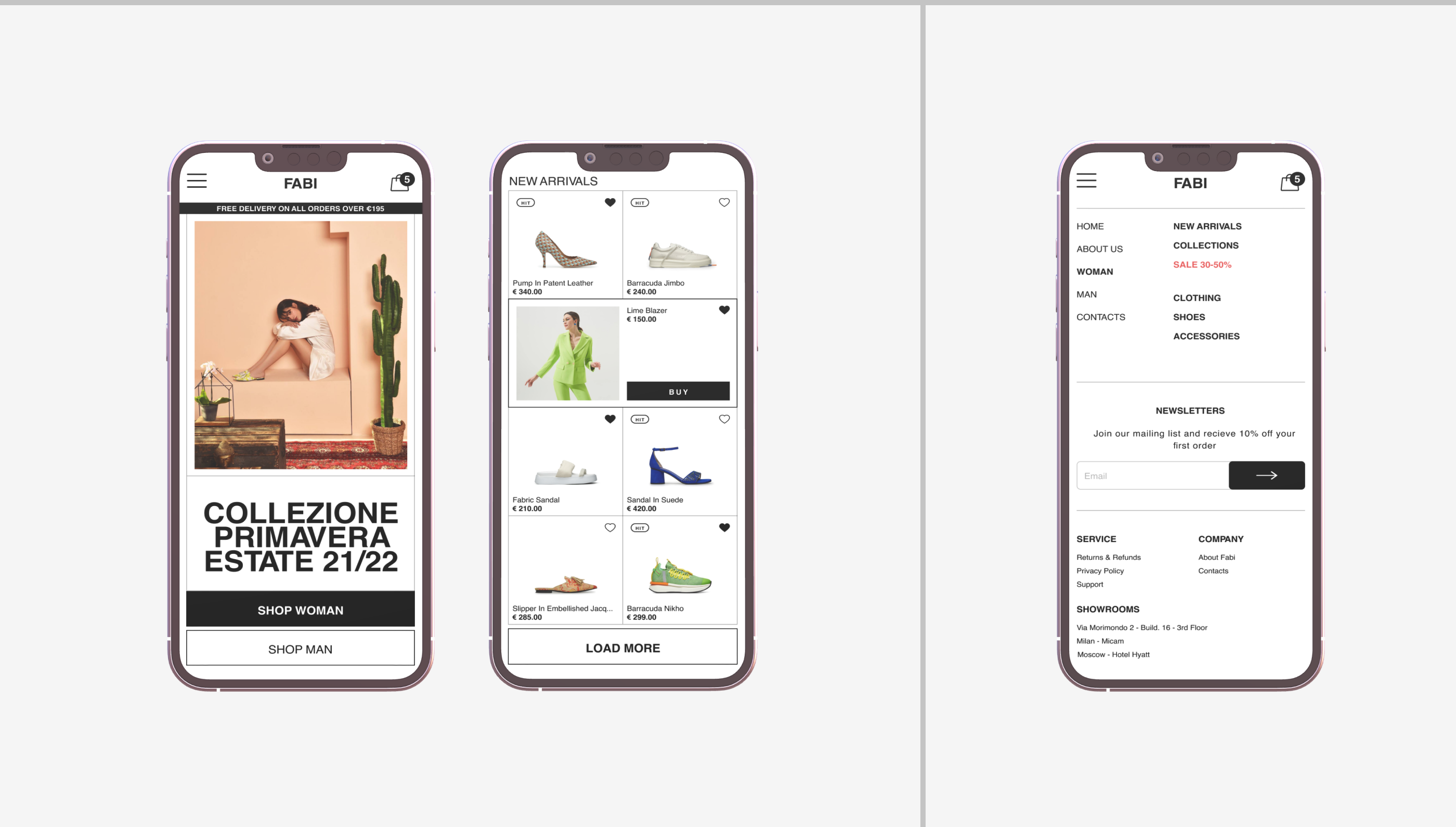 FABI | UX/UI Concept | Online Store — Изображение №2 — Интерфейсы, Брендинг на Dprofile