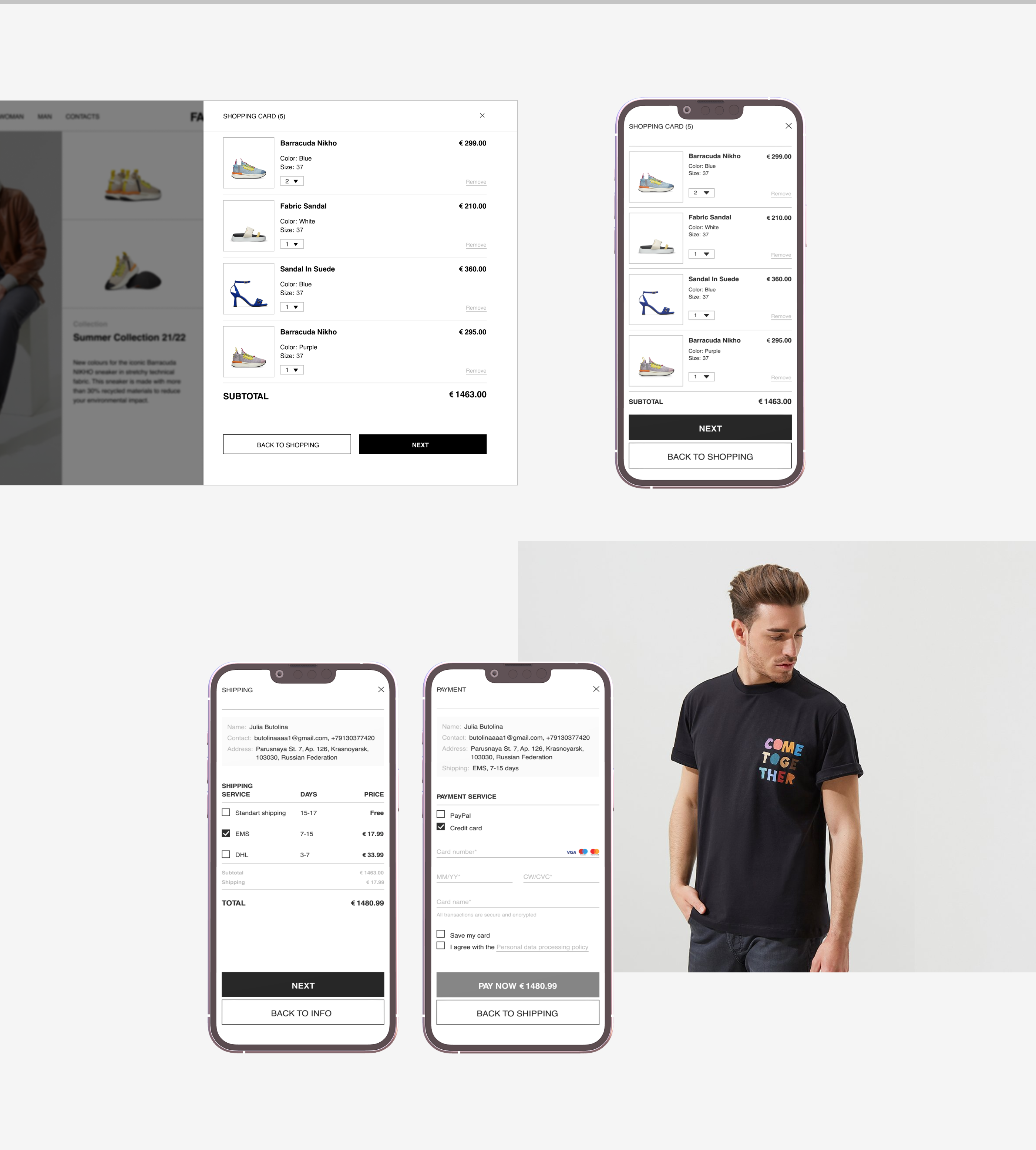 FABI | UX/UI Concept | Online Store — Изображение №7 — Интерфейсы, Брендинг на Dprofile