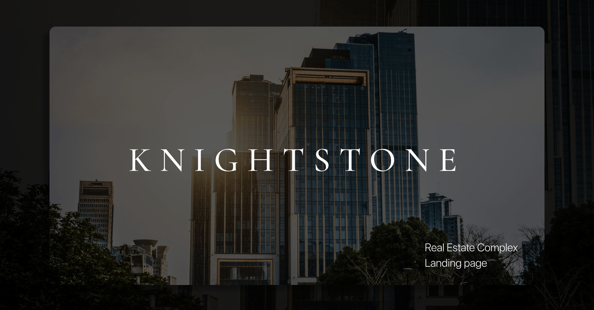 Жилой Комплекс / Real Estate Complex - Landing page — Изображение №1 — Интерфейсы на Dprofile