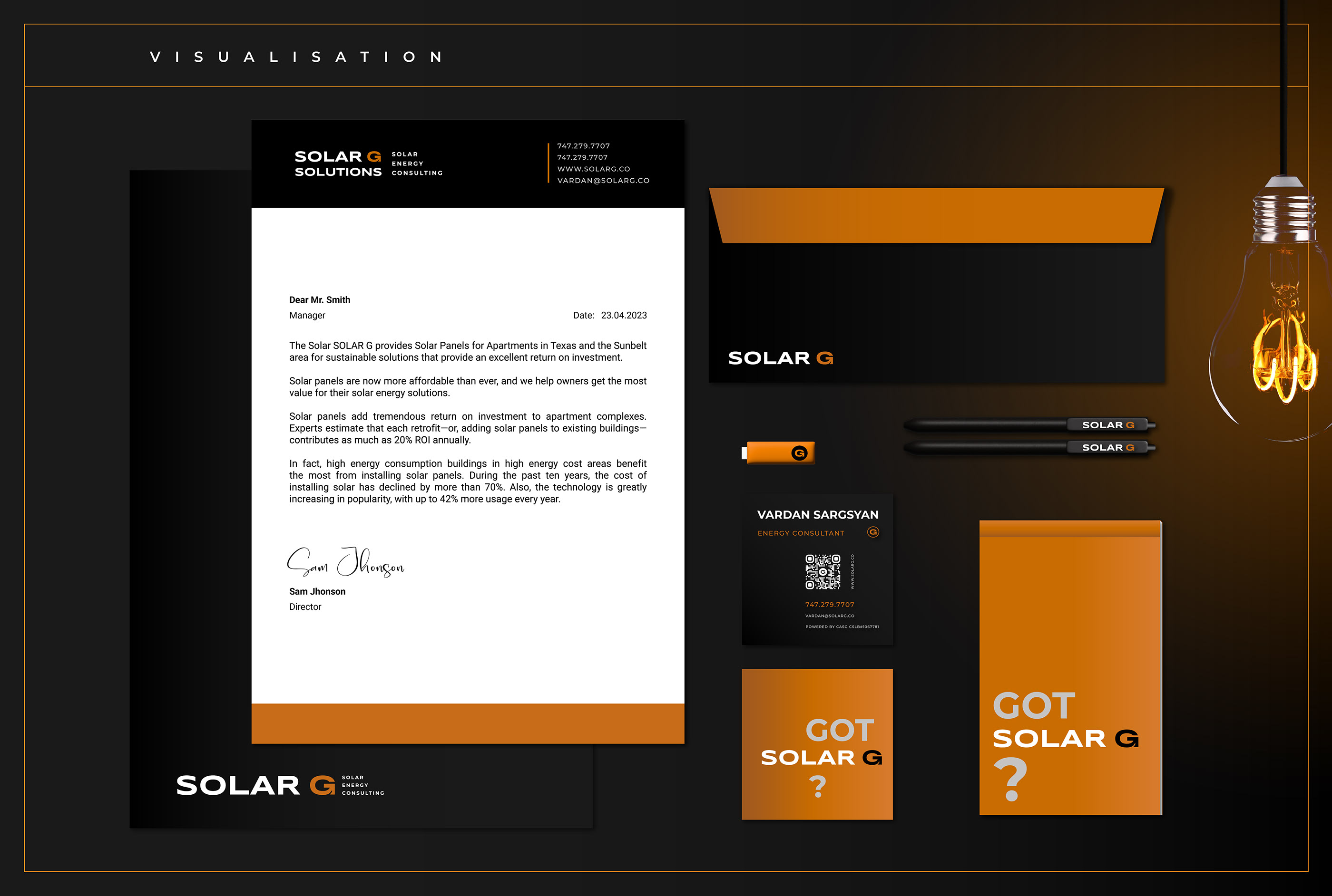 SOLAR G Brand Identity | Фирменный Стиль Компании — Изображение №18 — Брендинг на Dprofile