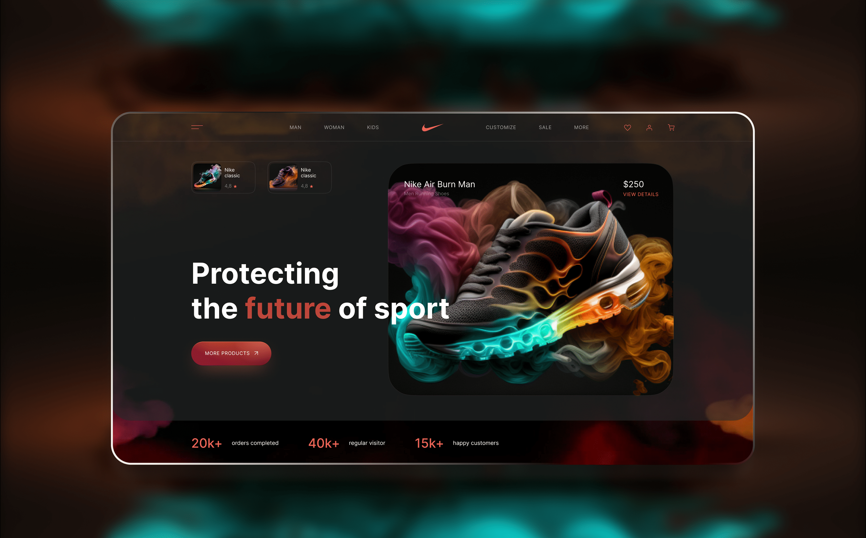 Nike Sneakers | Redesign concept — Изображение №7 — Брендинг, Интерфейсы на Dprofile