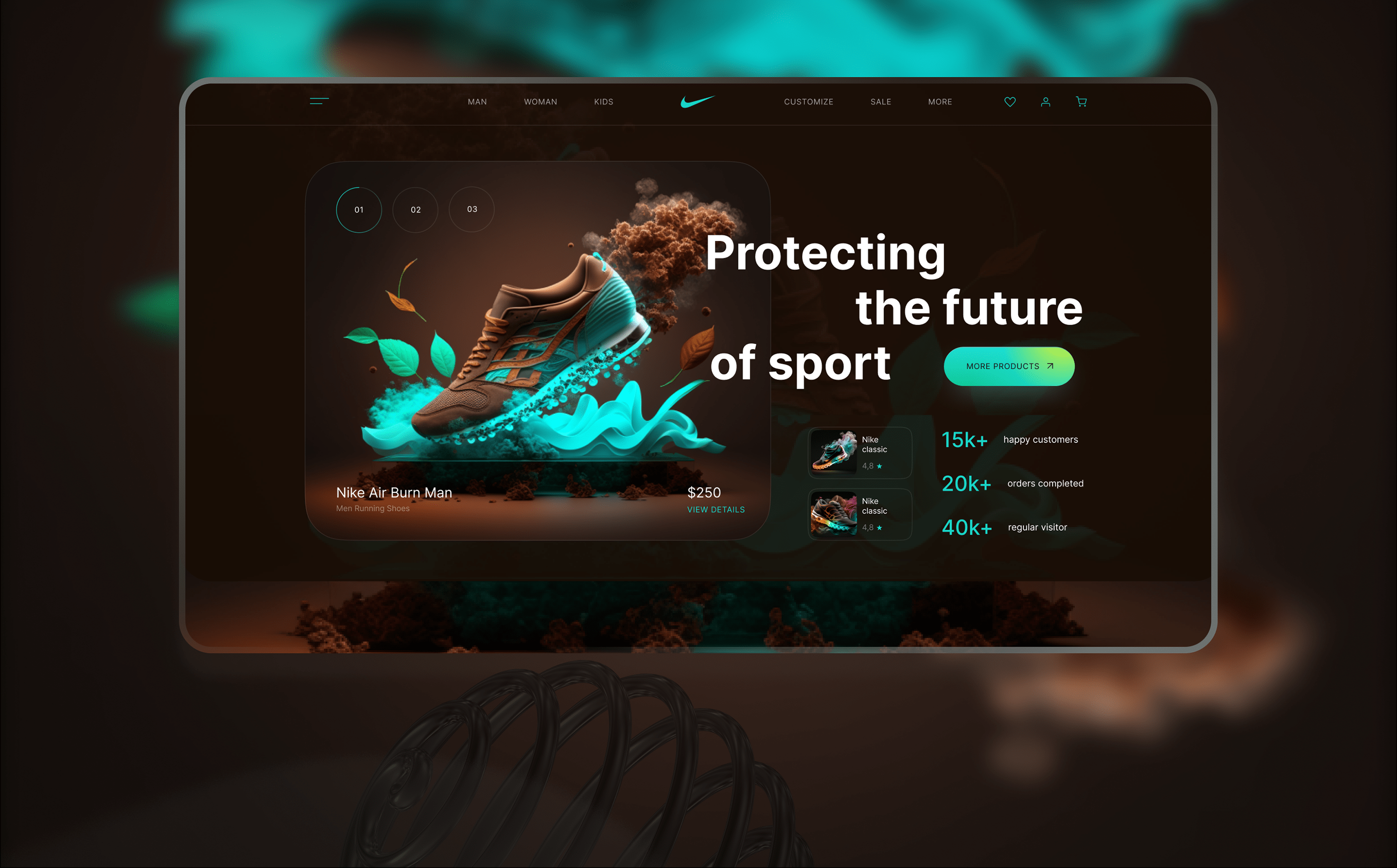 Nike Sneakers | Redesign concept — Изображение №8 — Брендинг, Интерфейсы на Dprofile