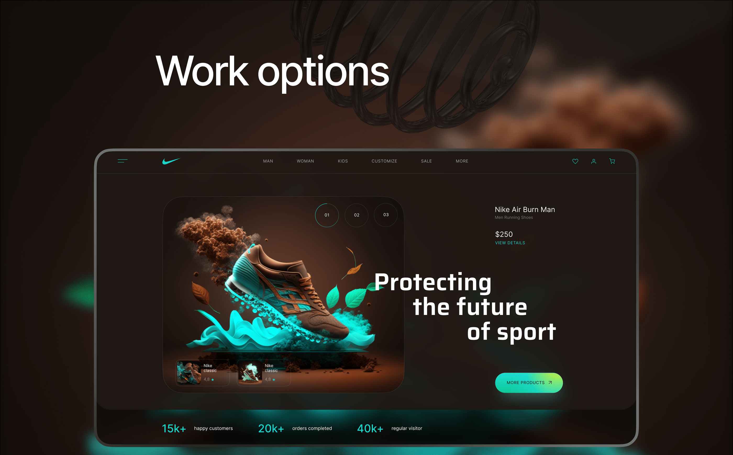 Nike Sneakers | Redesign concept — Изображение №6 — Брендинг, Интерфейсы на Dprofile