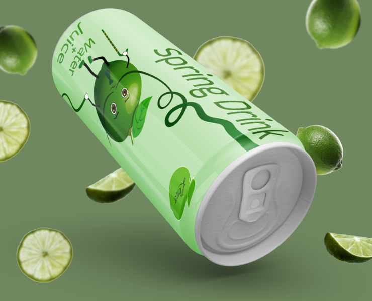 Spring Drink — Иллюстрация, 3D на Dprofile