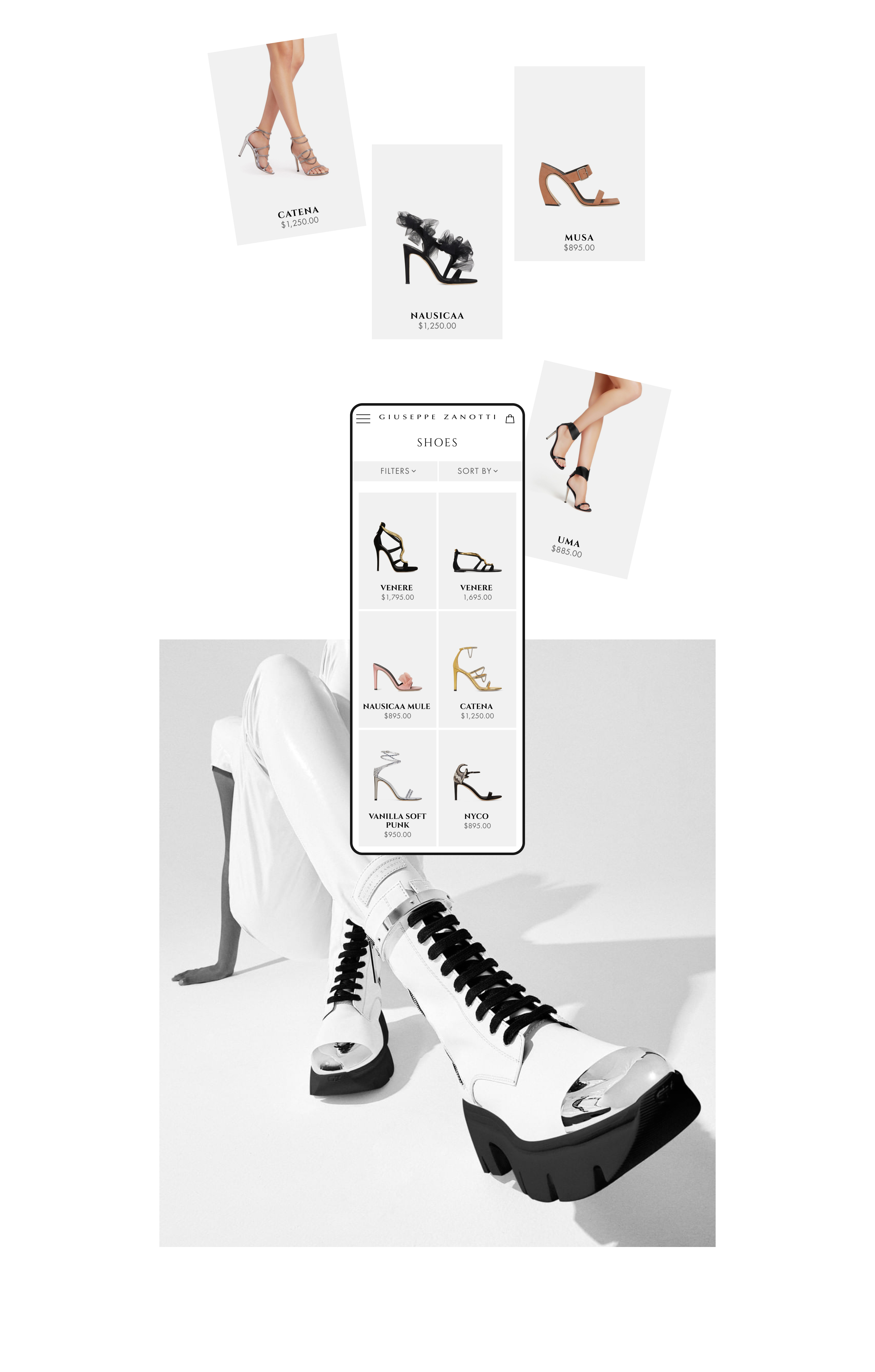 Redesign website Giuseppe Zanotti — Изображение №8 — Интерфейсы на Dprofile