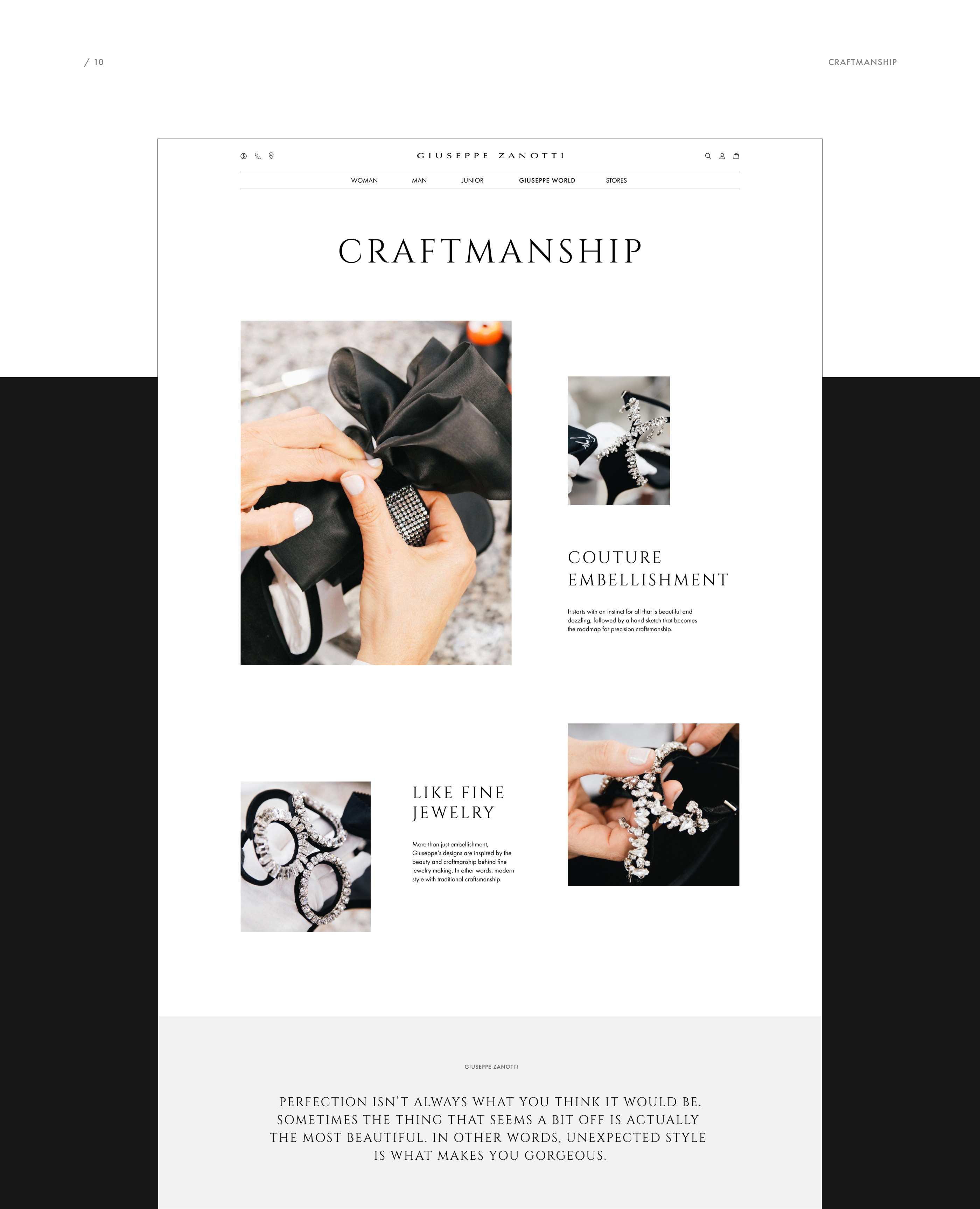 Redesign website Giuseppe Zanotti — Изображение №15 — Интерфейсы на Dprofile