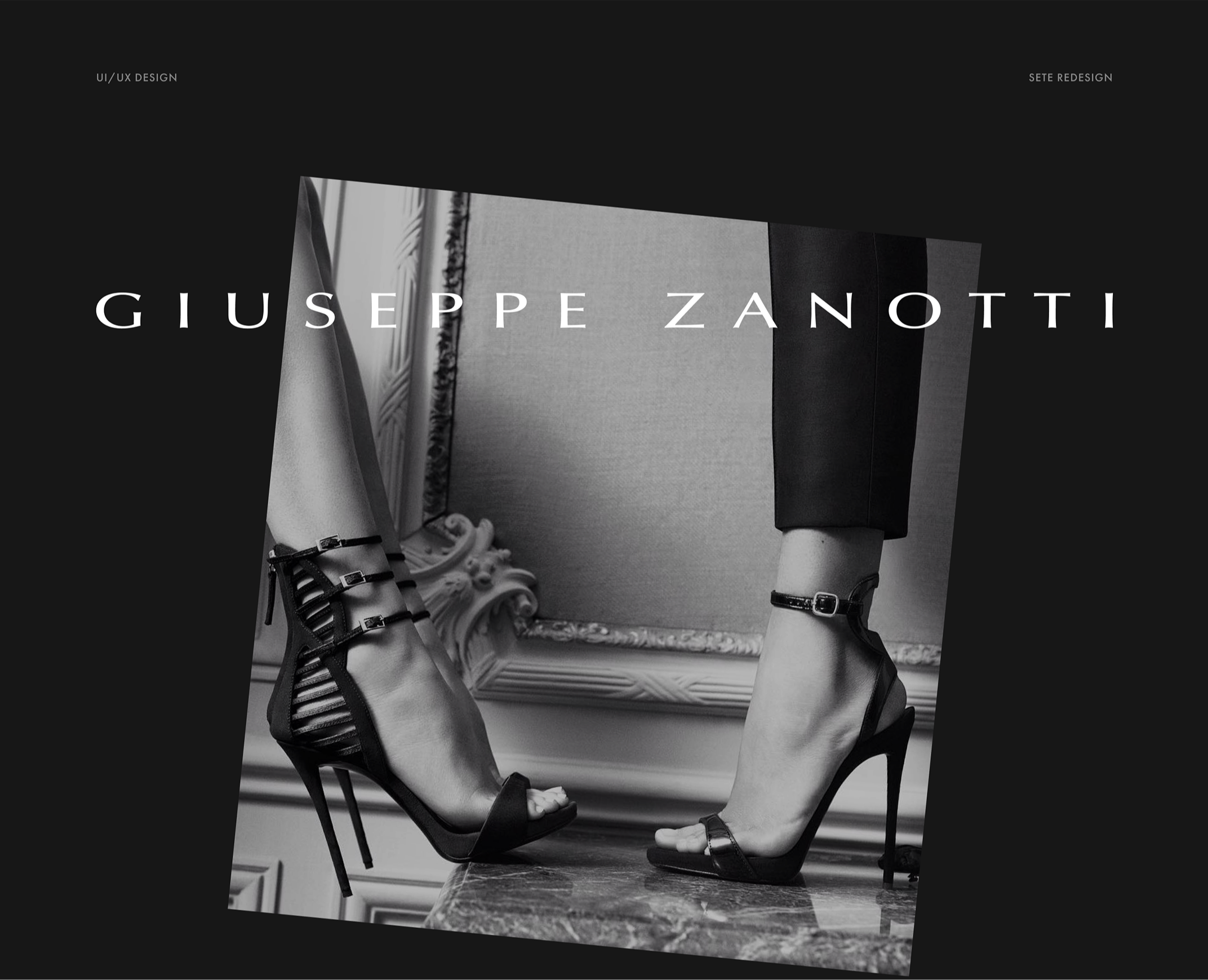 Redesign website Giuseppe Zanotti — Интерфейсы на Dprofile