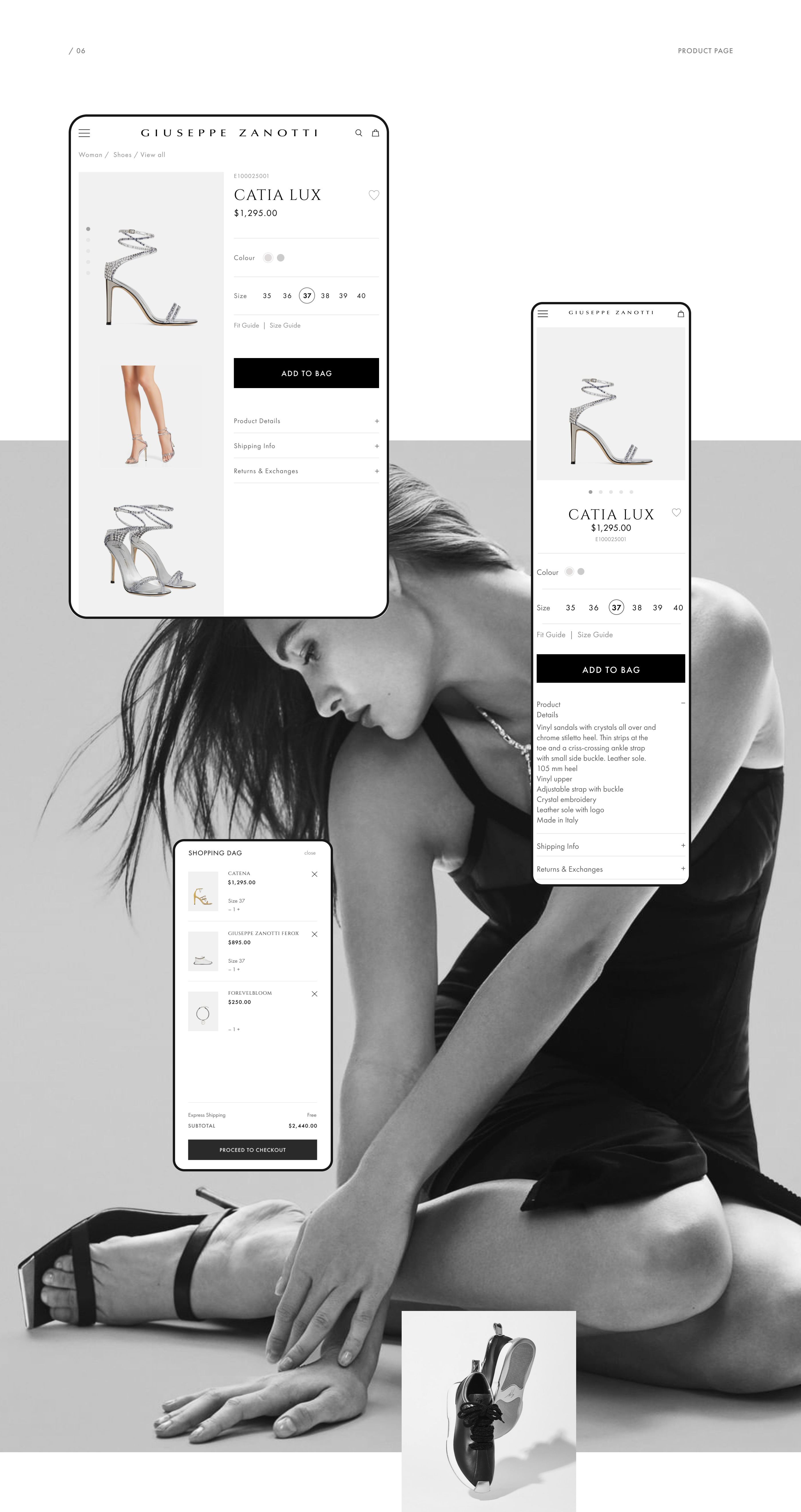 Redesign website Giuseppe Zanotti — Изображение №9 — Интерфейсы на Dprofile