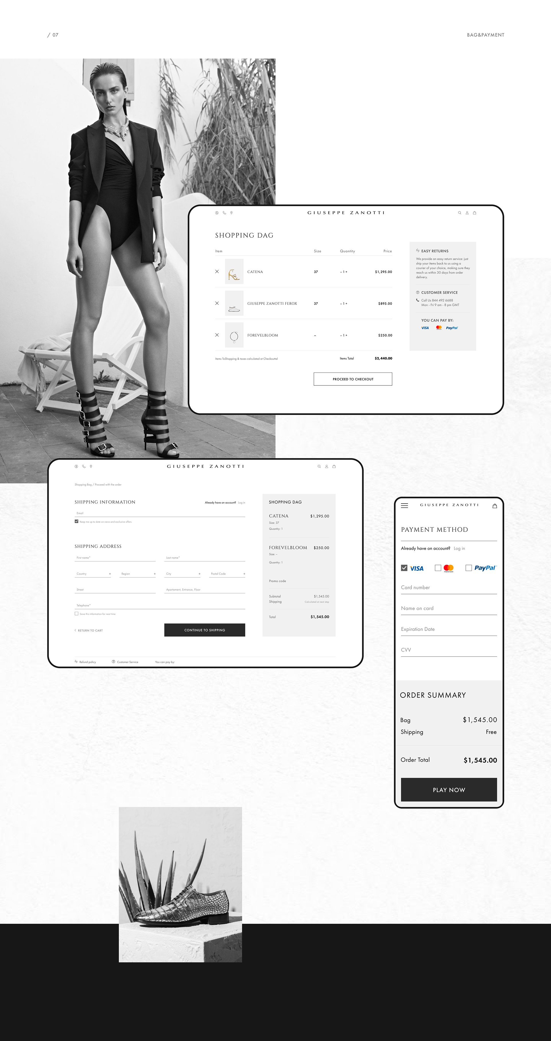 Redesign website Giuseppe Zanotti — Изображение №10 — Интерфейсы на Dprofile
