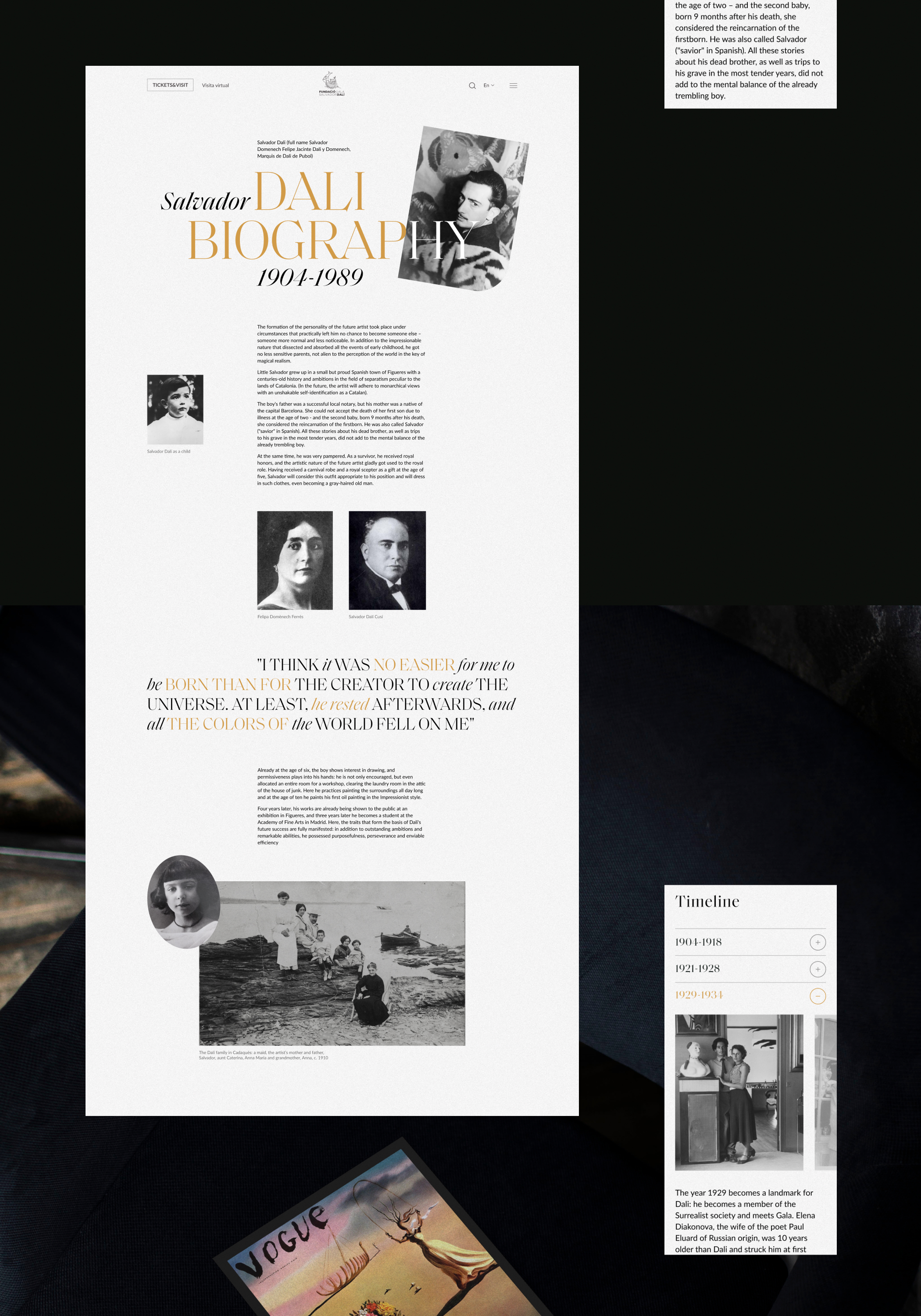 Salvador Dali Theatre-Museum / Website Redesign — Изображение №4 — Интерфейсы на Dprofile
