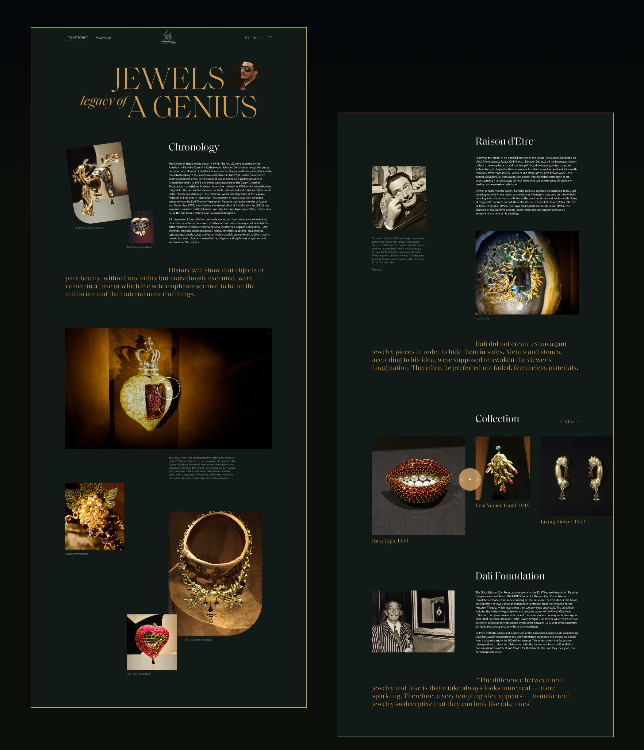 Salvador Dali Theatre-Museum / Website Redesign — Изображение №10 — Интерфейсы на Dprofile