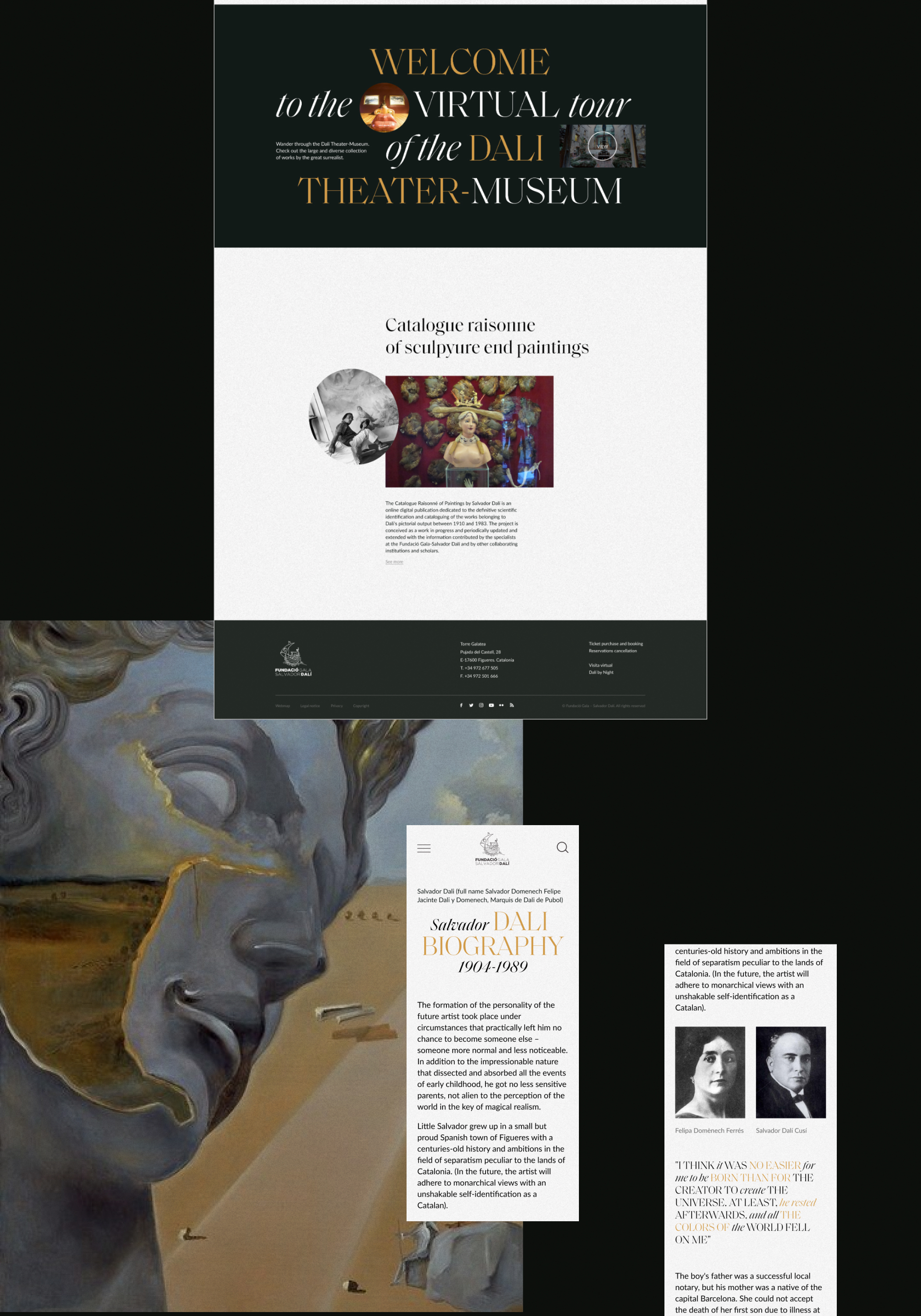 Salvador Dali Theatre-Museum / Website Redesign — Изображение №3 — Интерфейсы на Dprofile