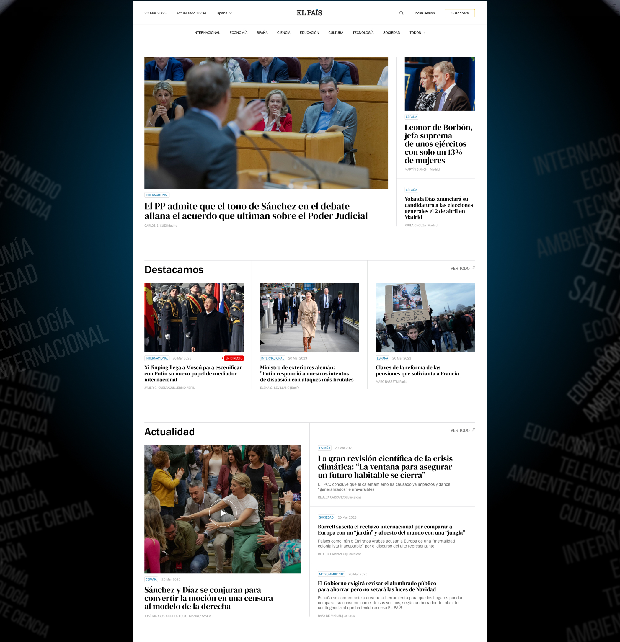 Socio-political newspaper — Изображение №2 — Интерфейсы на Dprofile