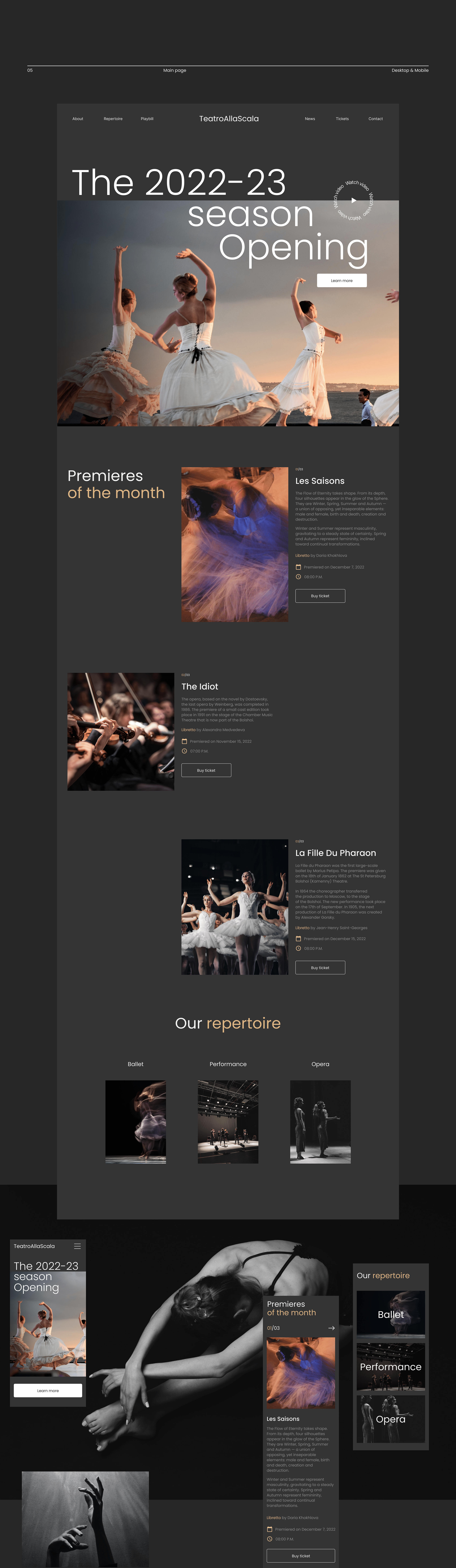 Website design l Teatro alla Scala — Изображение №6 — Интерфейсы на Dprofile