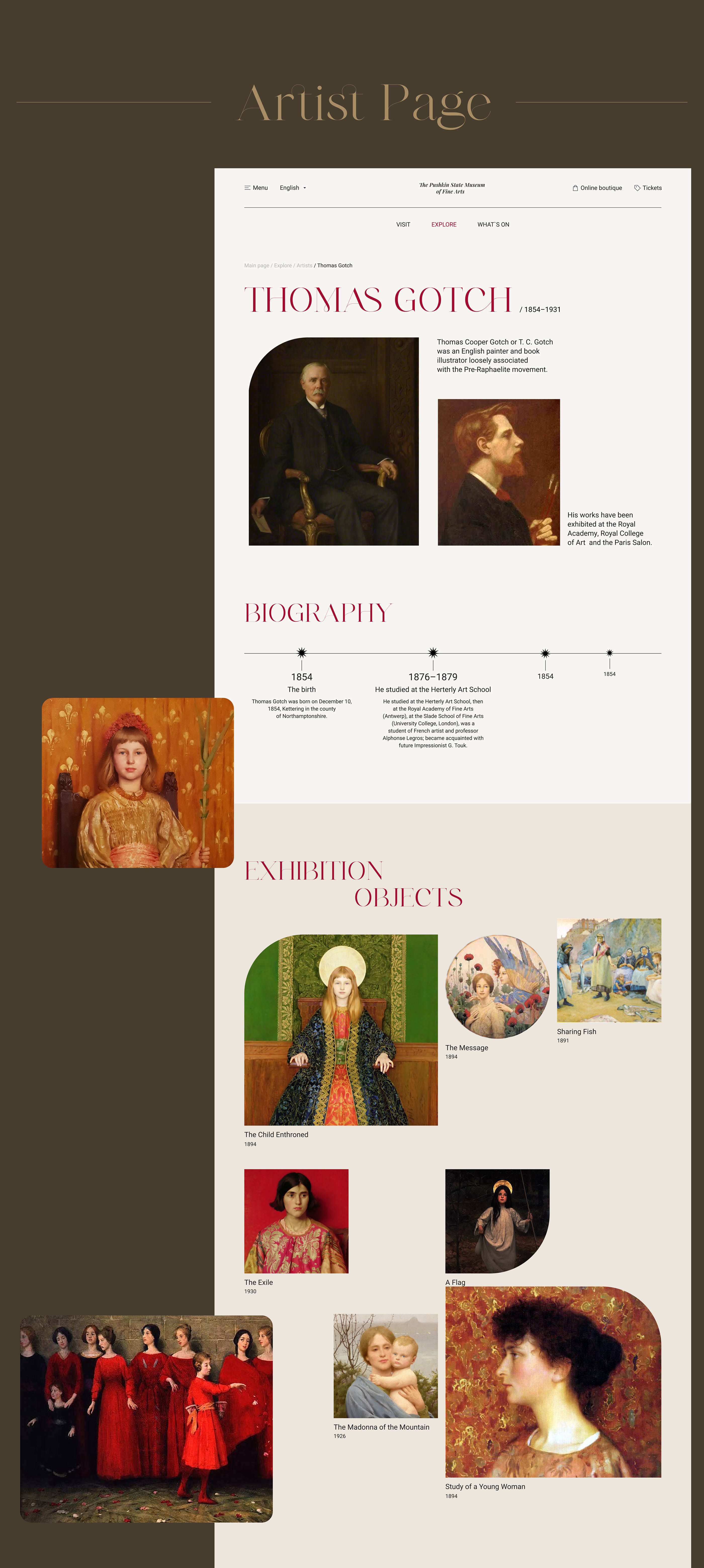The Pushkin State Museum of Fine Arts — Изображение №9 — Интерфейсы на Dprofile