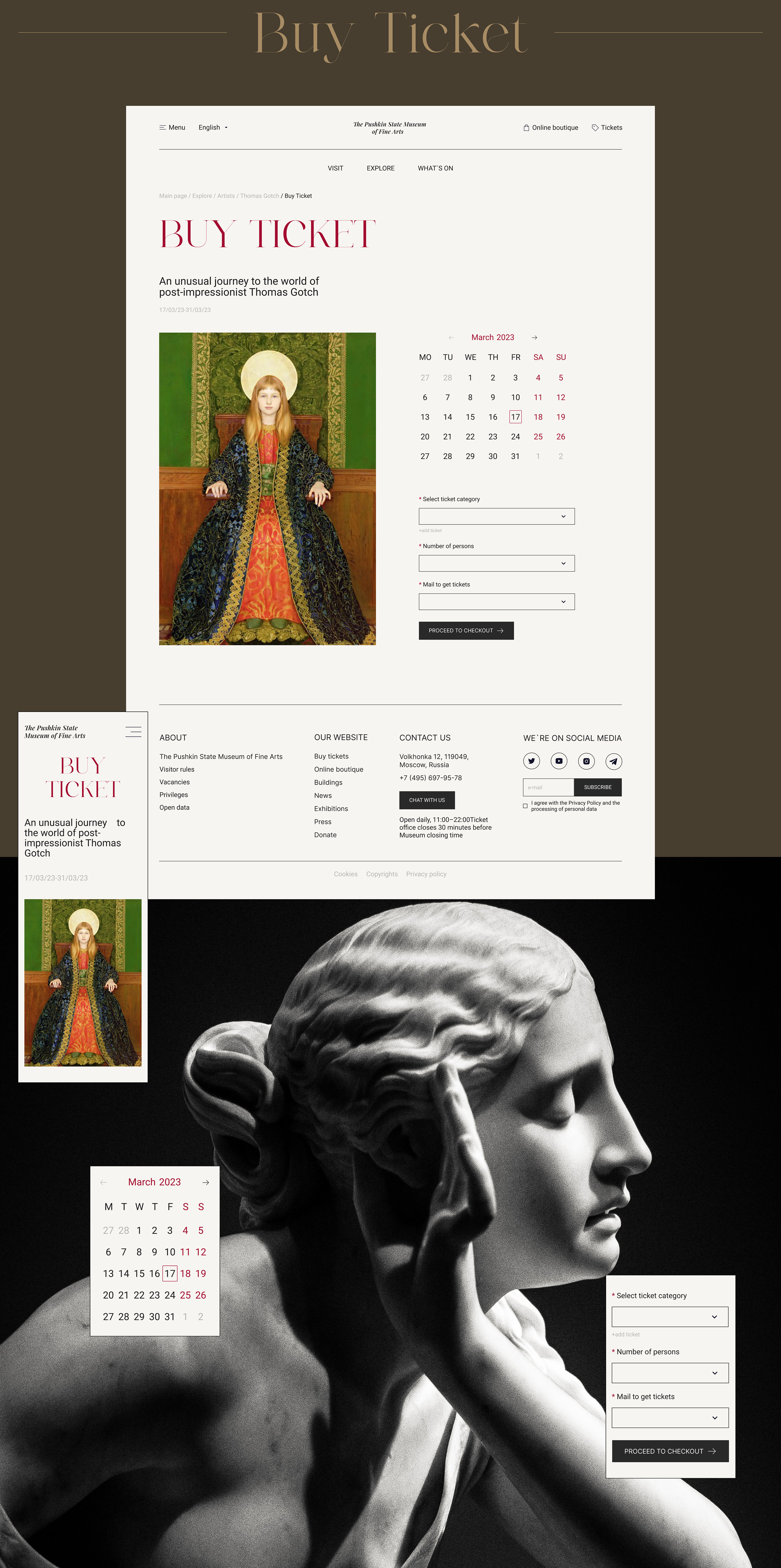 The Pushkin State Museum of Fine Arts — Изображение №14 — Интерфейсы на Dprofile