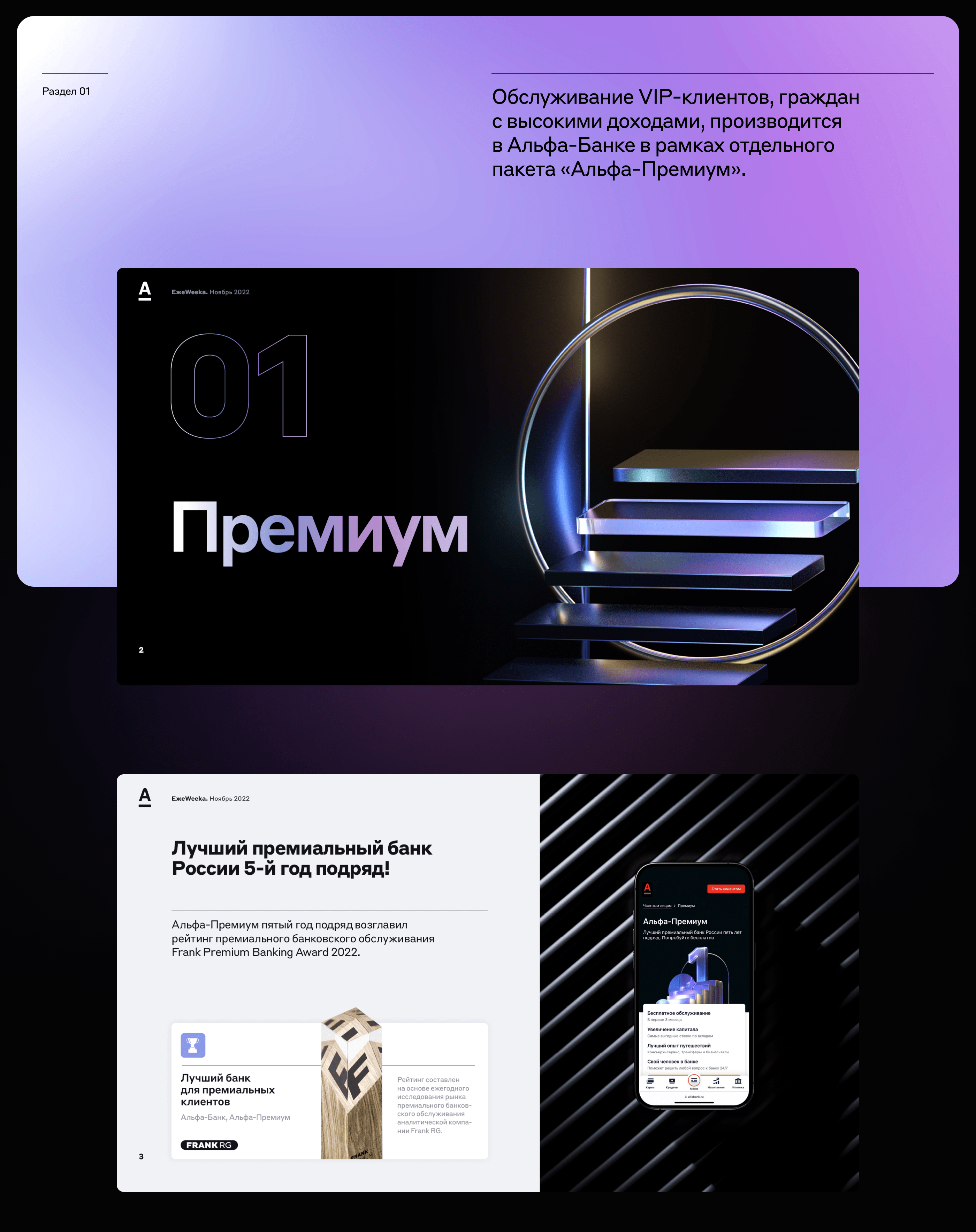 Презентация Alfa Premium — Изображение №3 — Графика, Маркетинг на Dprofile