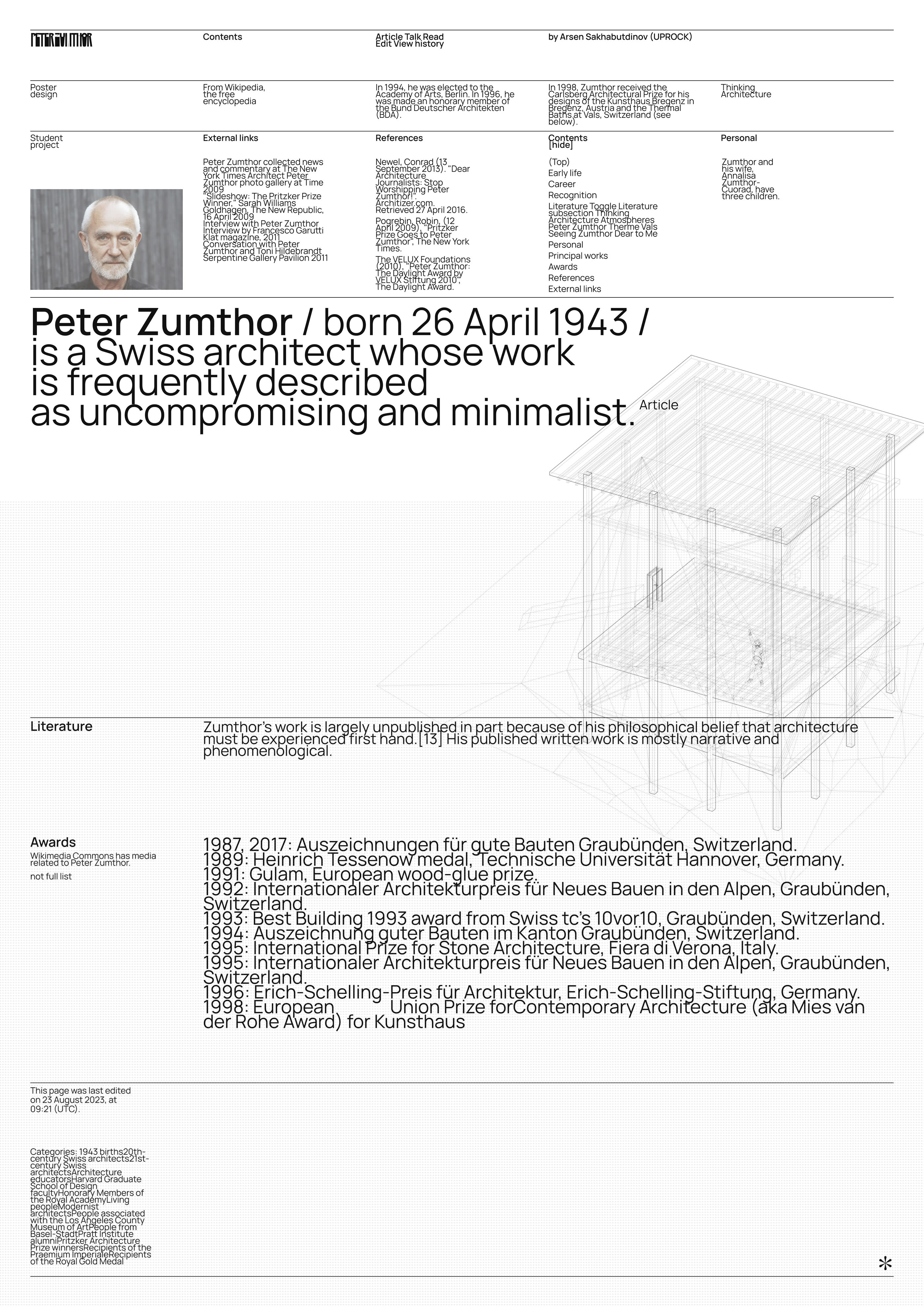 PETER ZUMTHOR — Изображение №16 — Интерфейсы на Dprofile