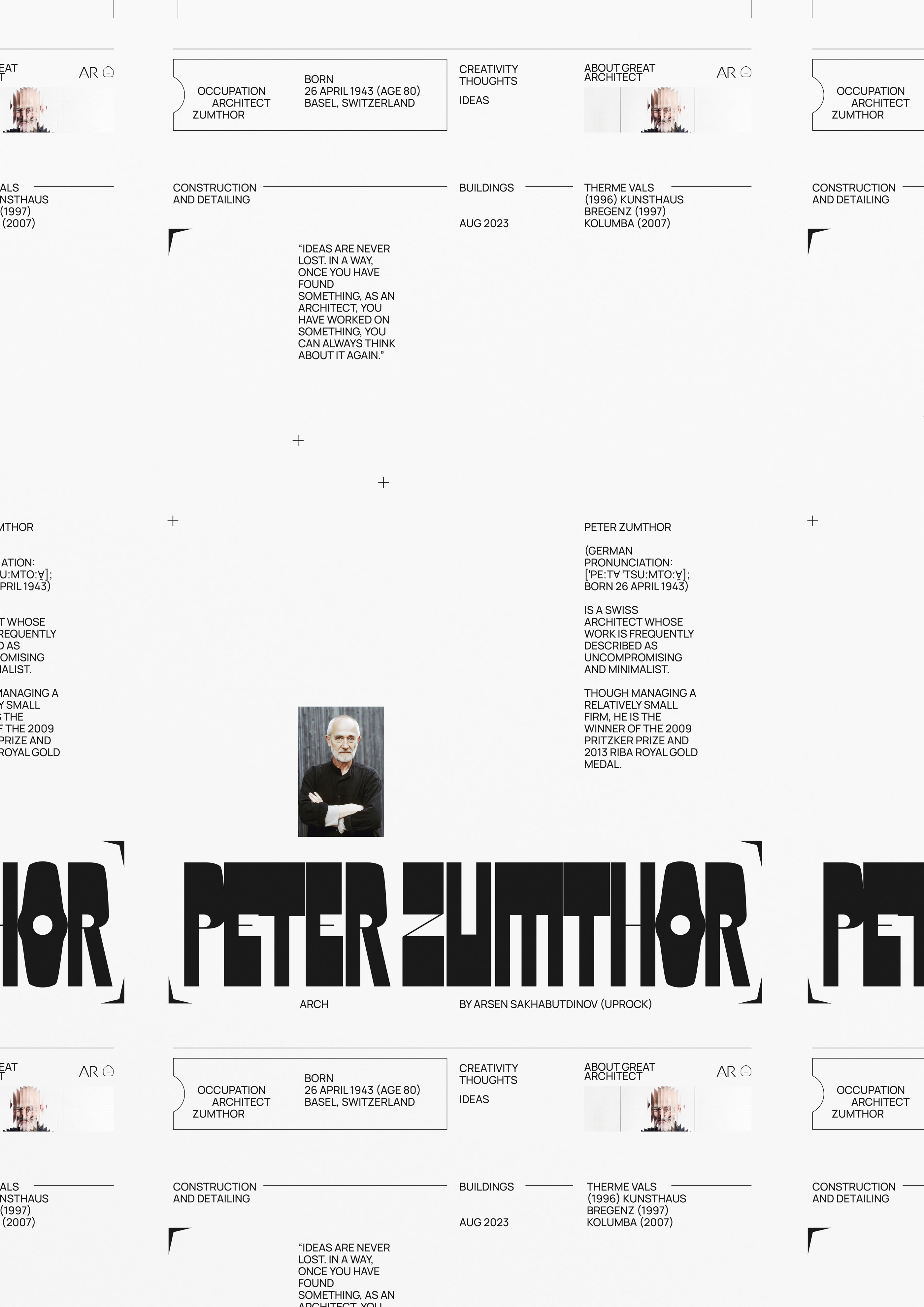 PETER ZUMTHOR — Изображение №10 — Интерфейсы на Dprofile