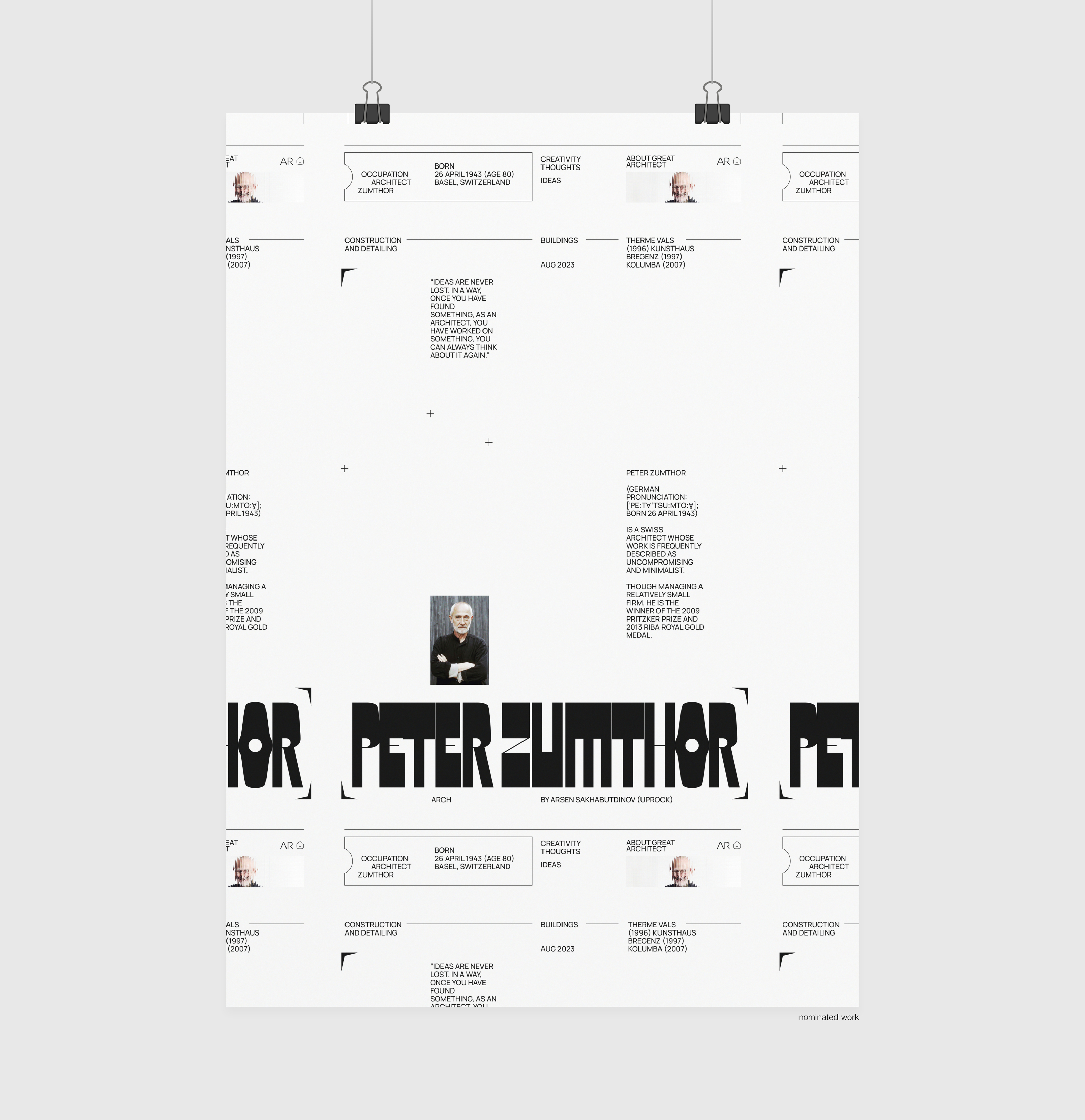 PETER ZUMTHOR — Изображение №45 — Интерфейсы на Dprofile