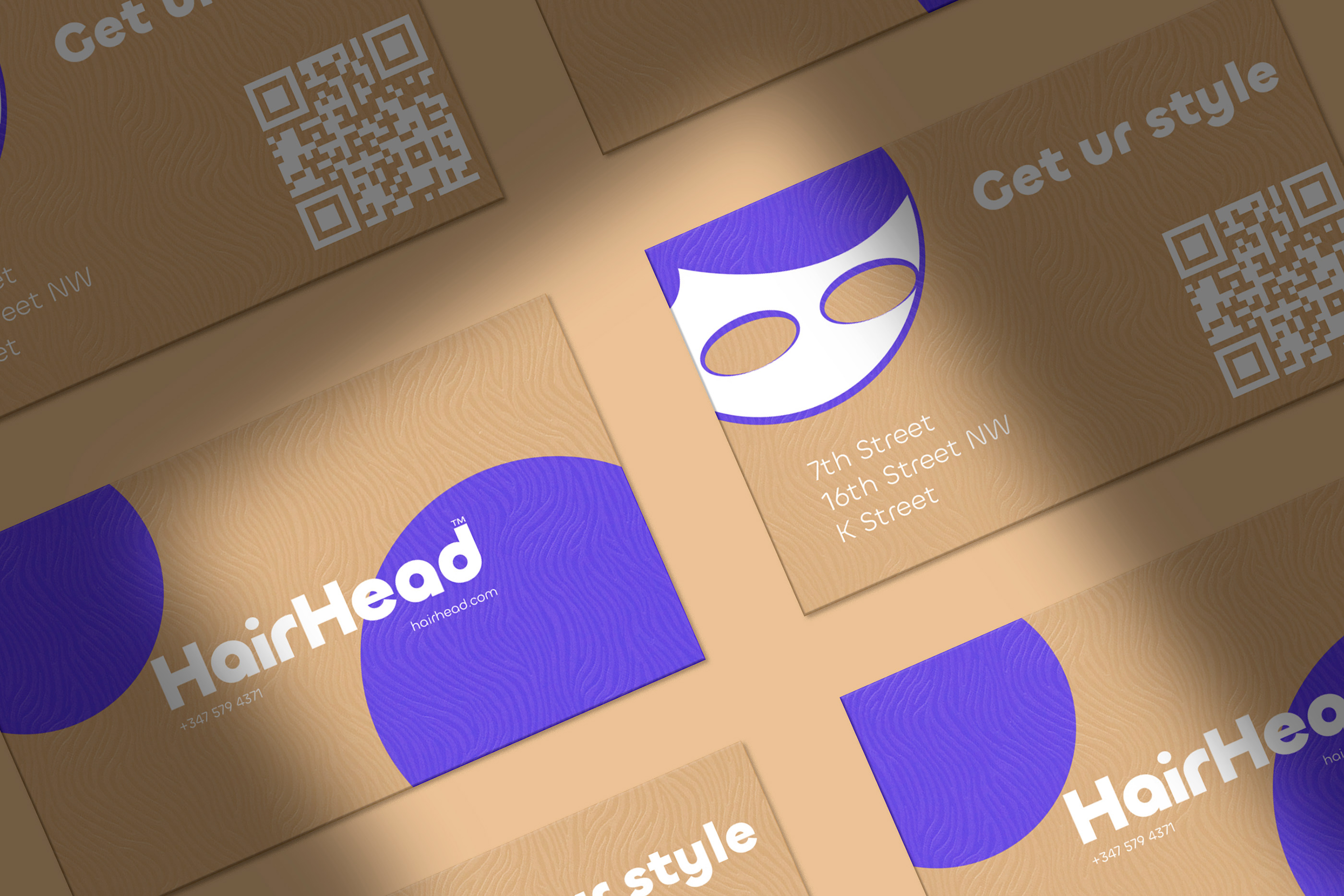 HAIRHEAD barber logo & indentity — Изображение №23 — Интерфейсы, Брендинг на Dprofile