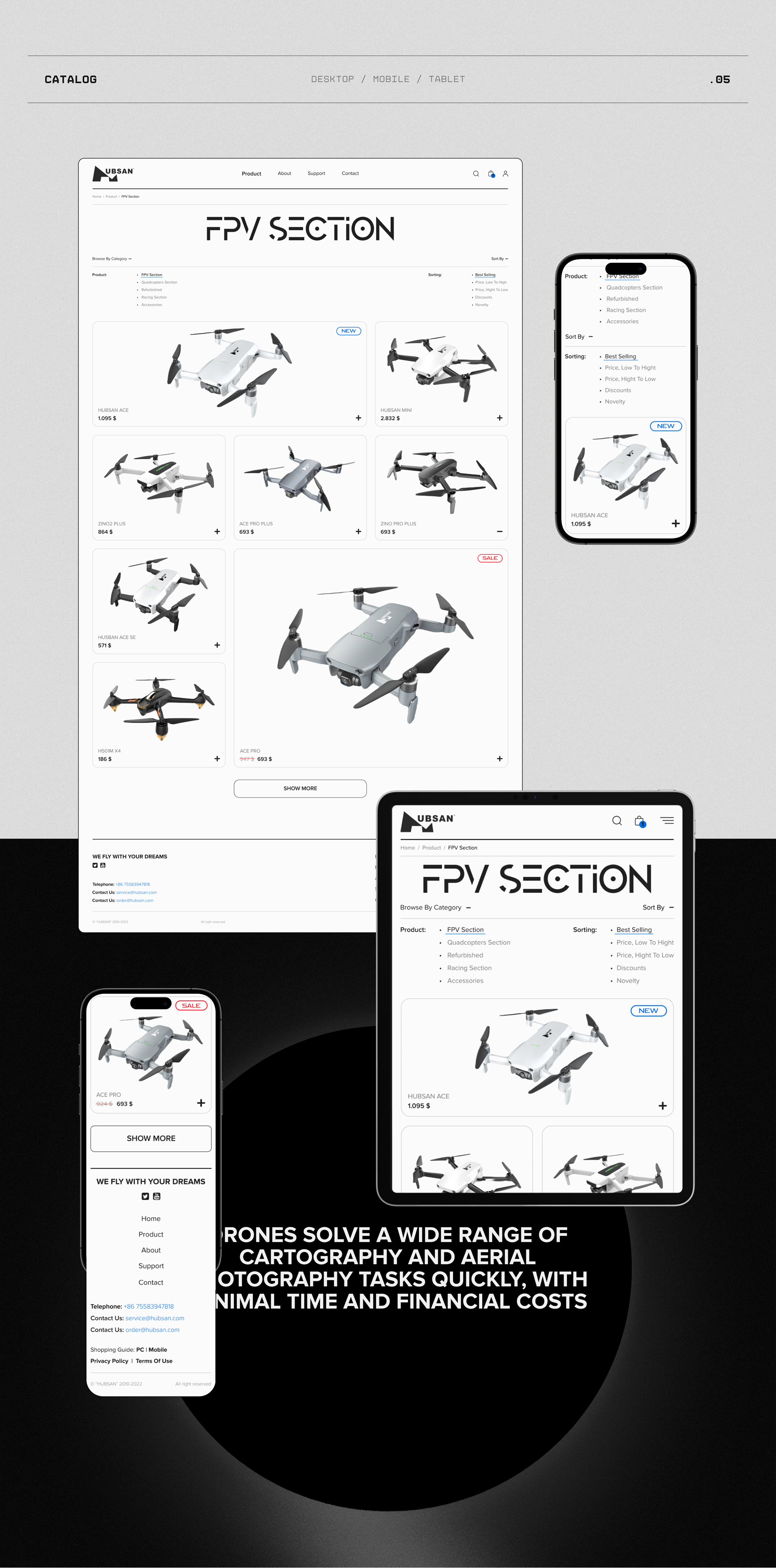 Shenzhen Hubsan Technology l E-Commerce — Изображение №7 — Интерфейсы, Графика на Dprofile