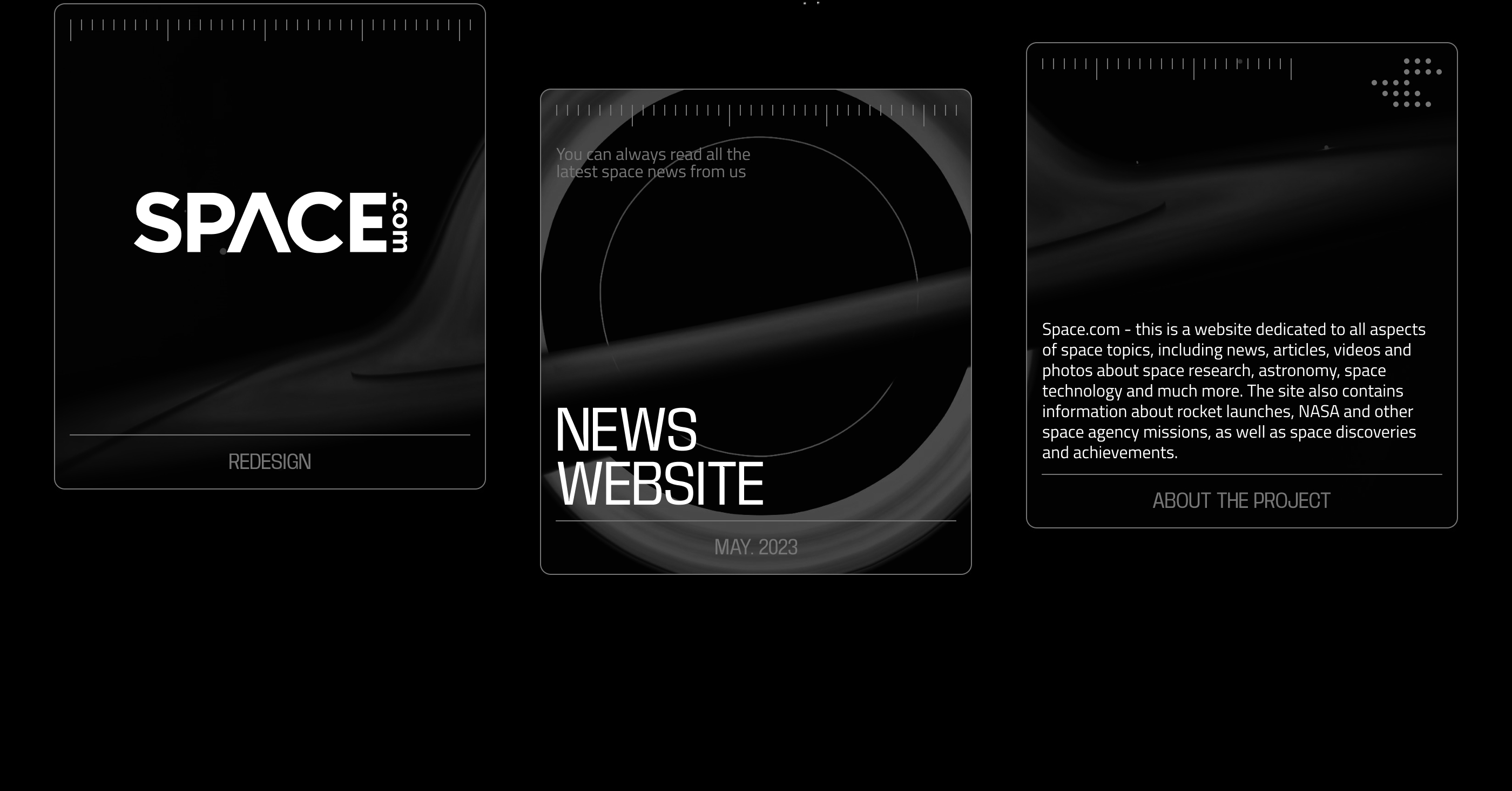 SPACE.com | News Website — Изображение №2 — Интерфейсы, Графика на Dprofile