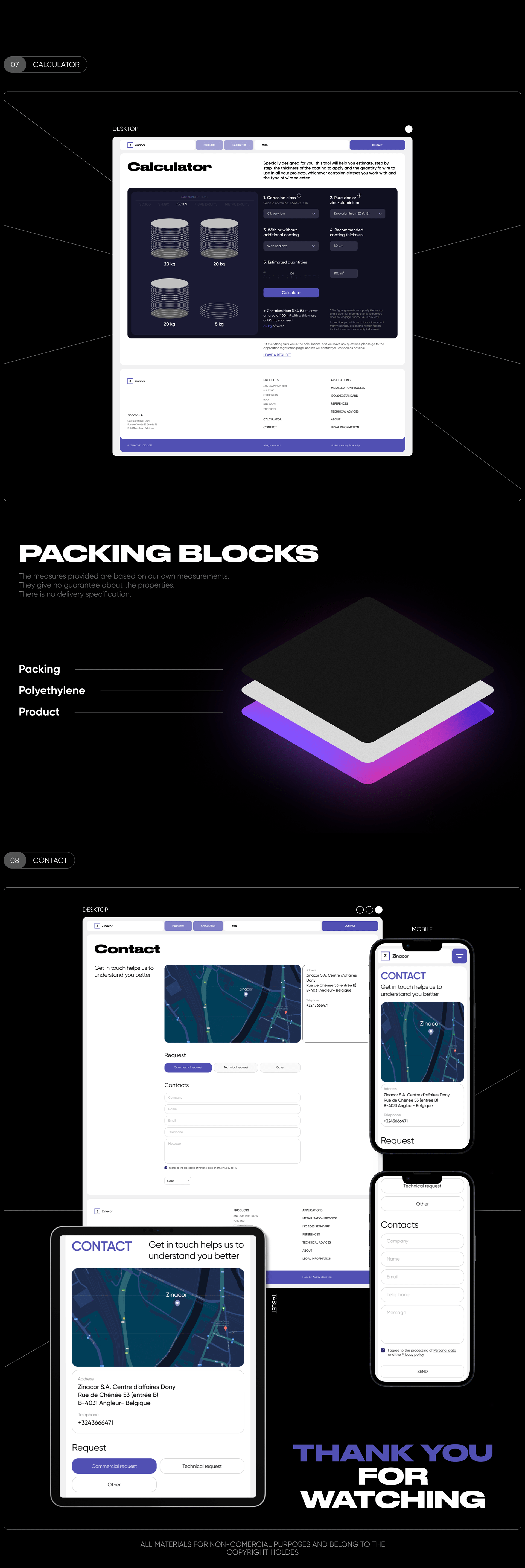 ZINACOR | Corporate Website Redesign — Изображение №7 — Интерфейсы, Графика на Dprofile