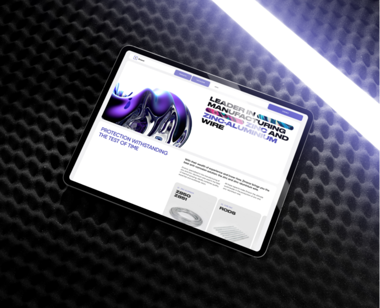 ZINACOR | Corporate Website Redesign на Dprofile