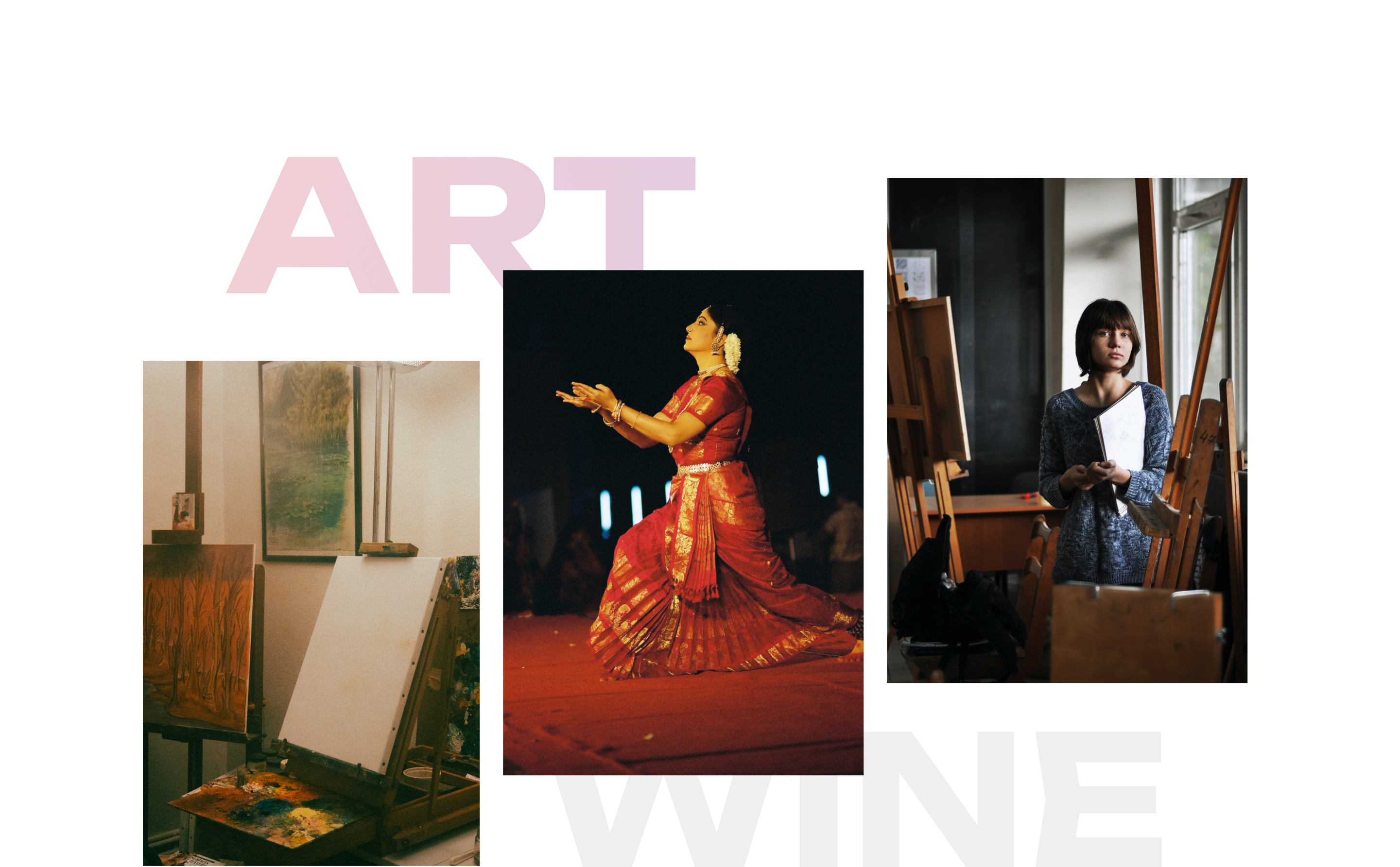 Art&Wine лендинг для арт-вечеринки "Испанский вечер" — Изображение №3 — Интерфейсы на Dprofile