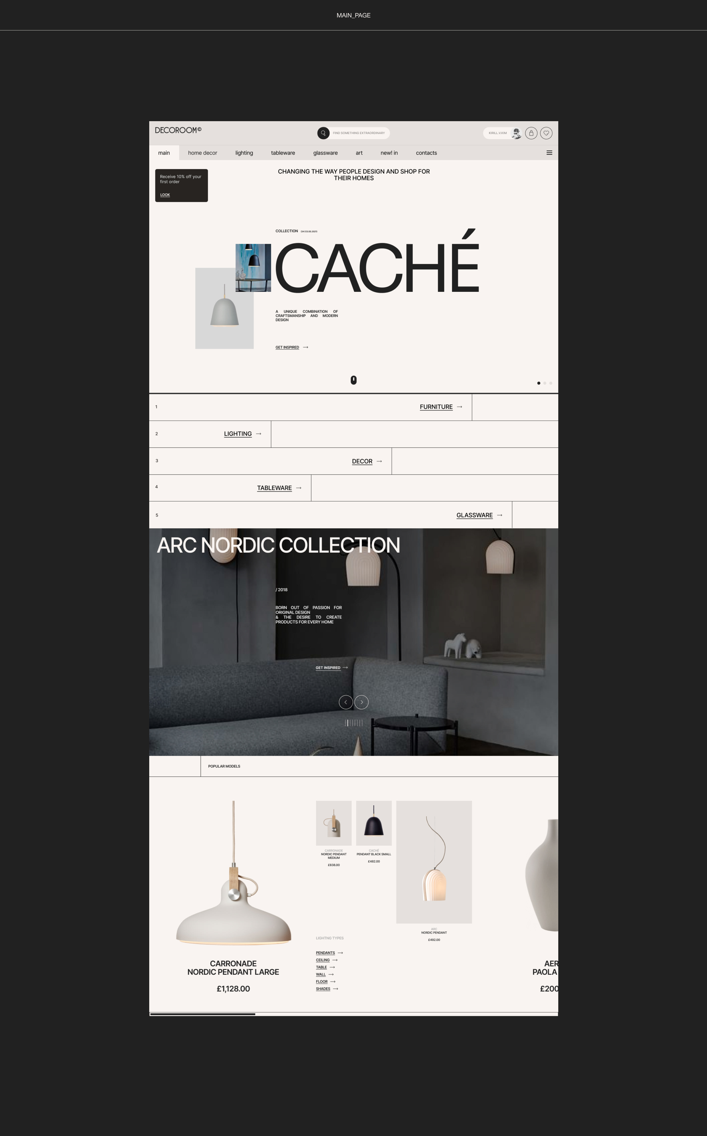 DECOROOM — Изображение №8 — Интерфейсы, Брендинг на Dprofile