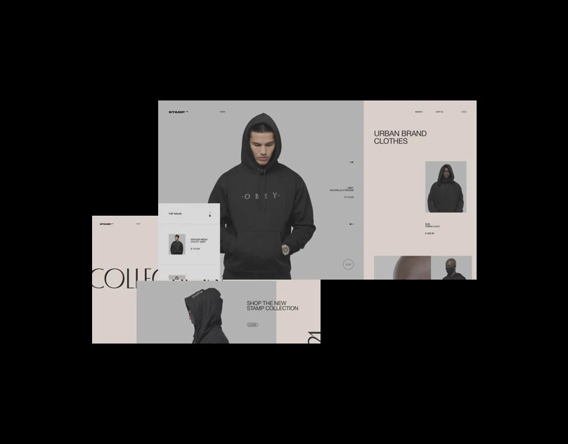 STAMP — Интерфейсы, Брендинг на Dprofile