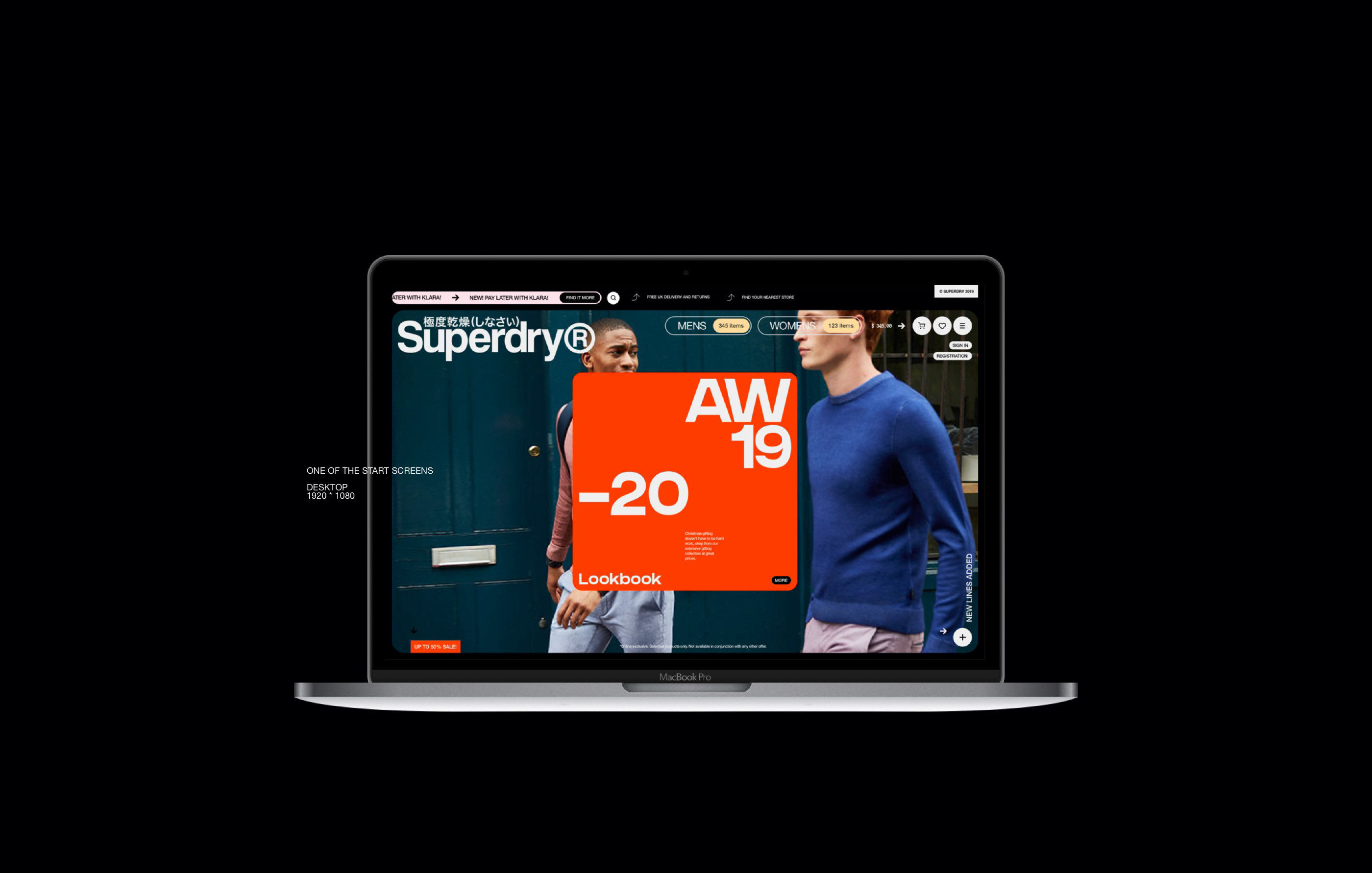 SUPERDRY® — Изображение №3 — Интерфейсы на Dprofile
