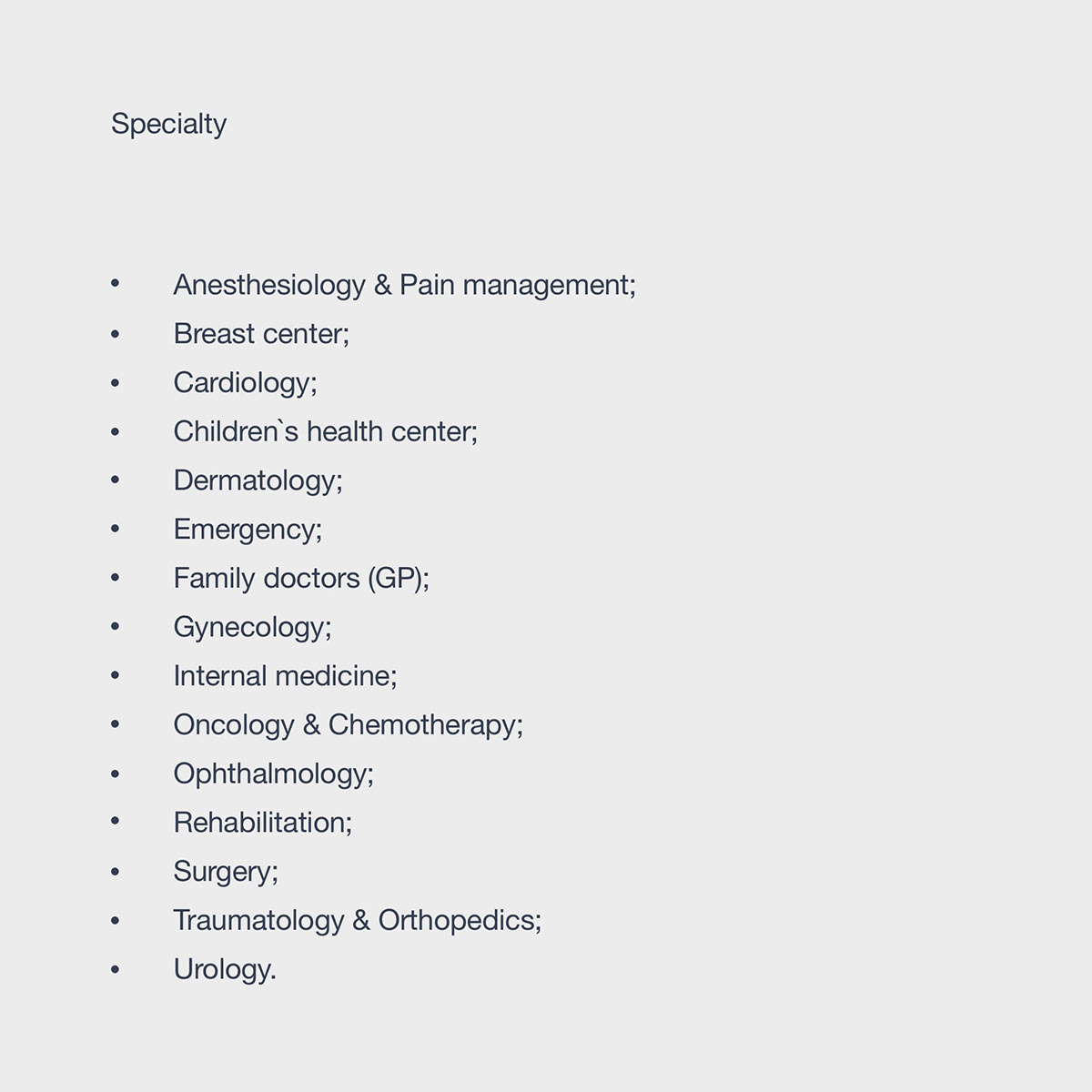 ILYINSKY HOSPITAL — Изображение №9 — Интерфейсы, Анимация на Dprofile