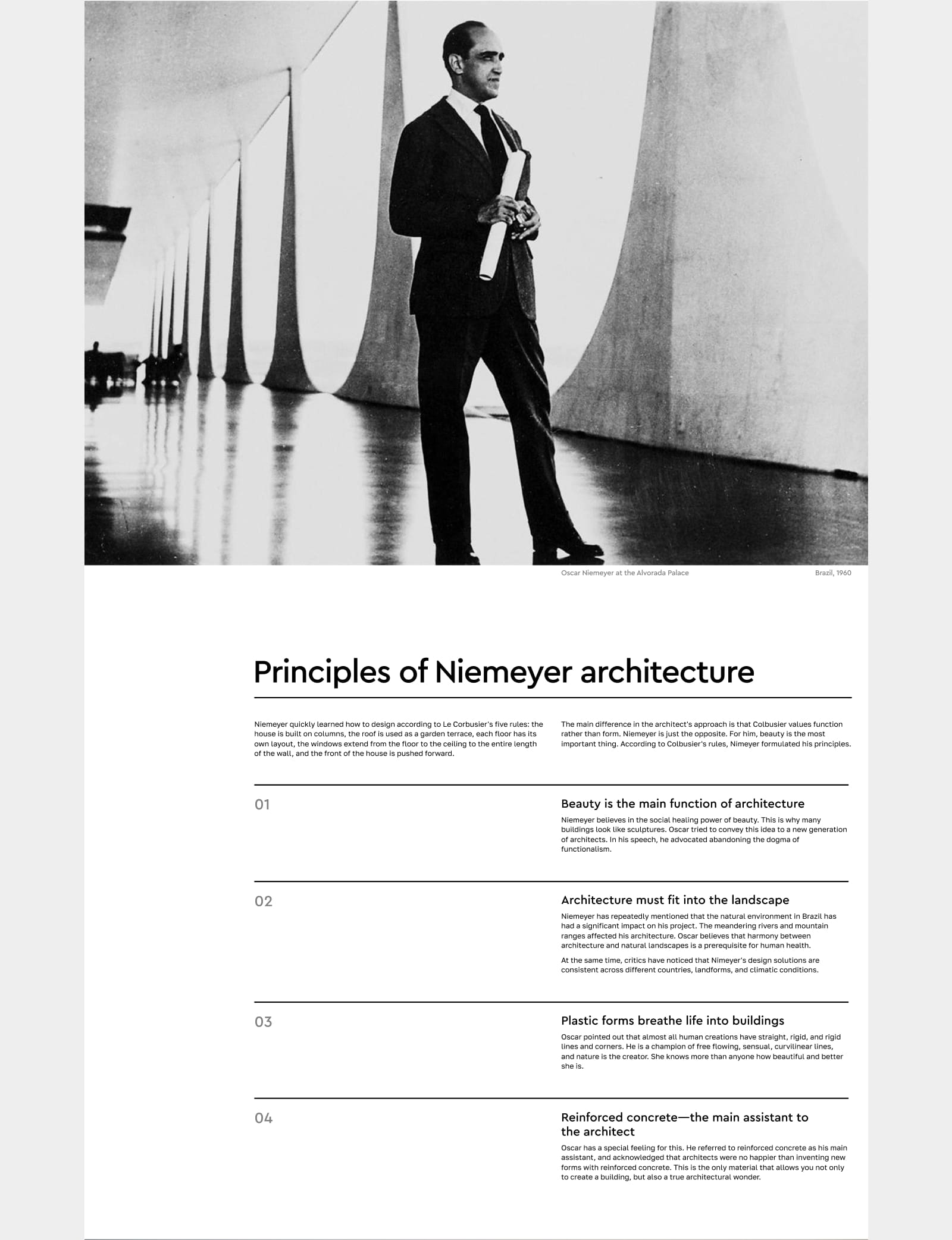 Longread Oscar Niemeyer — Изображение №12 — Интерфейсы на Dprofile