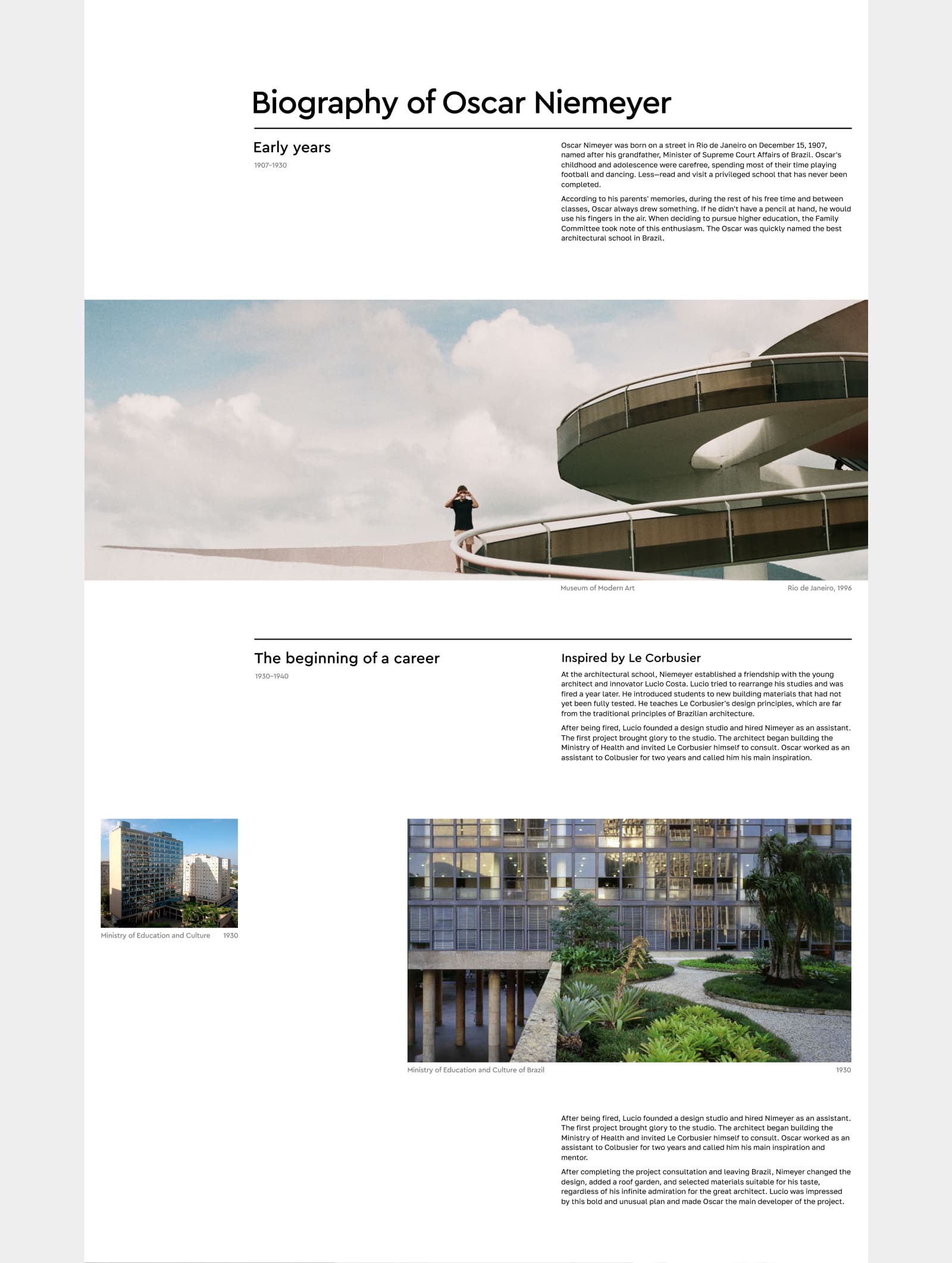 Longread Oscar Niemeyer — Изображение №9 — Интерфейсы на Dprofile