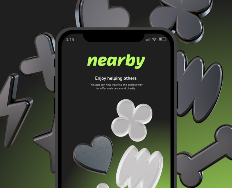 Nearby App. Приложение-агрегатор волонтерских проектов на Dprofile