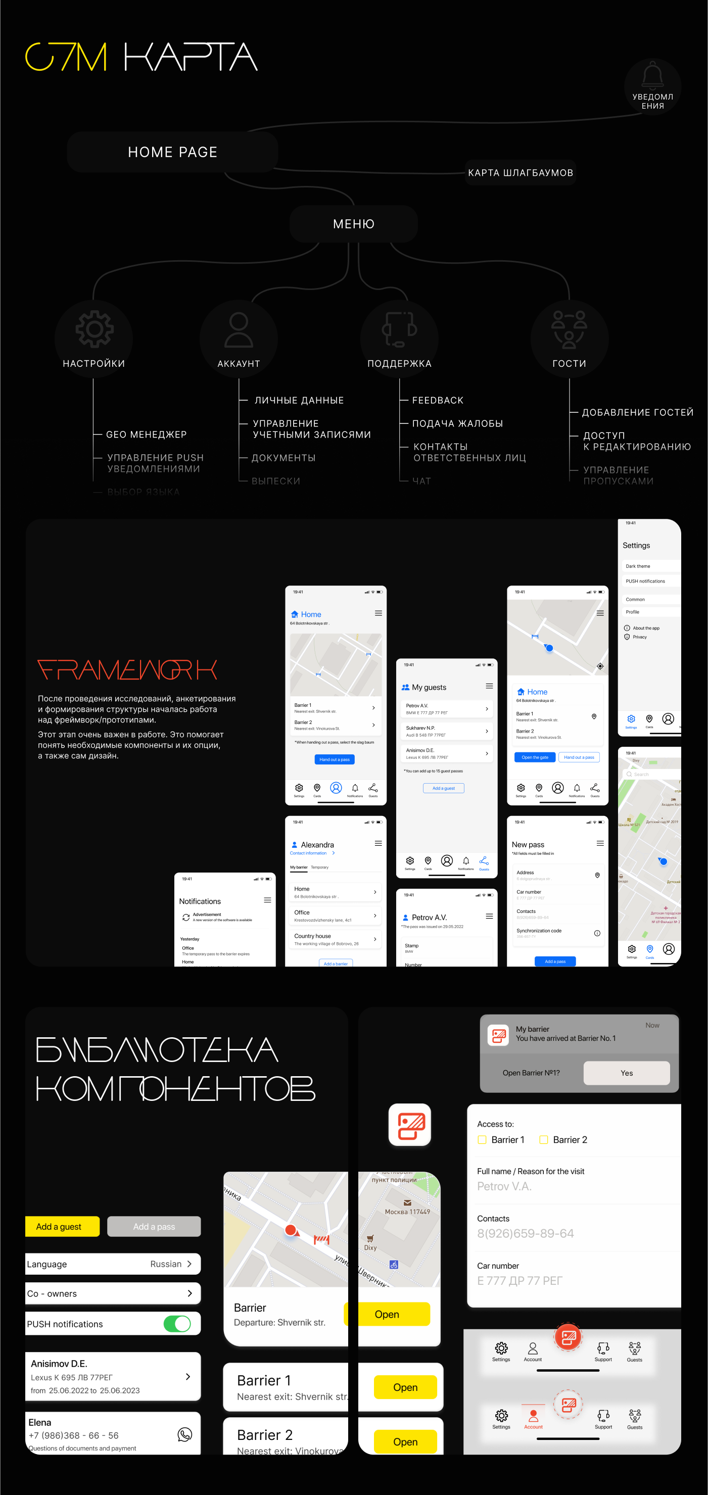 Mobile app — system control barrier — Изображение №6 — Интерфейсы на Dprofile
